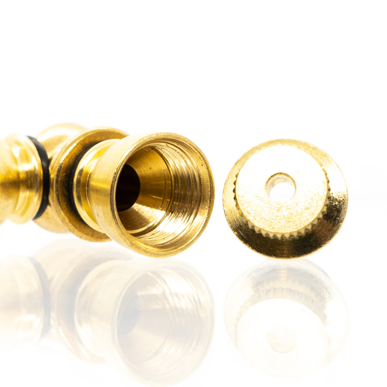 Metal Pipe - Mini - Double Chamber - Brass - Image 3