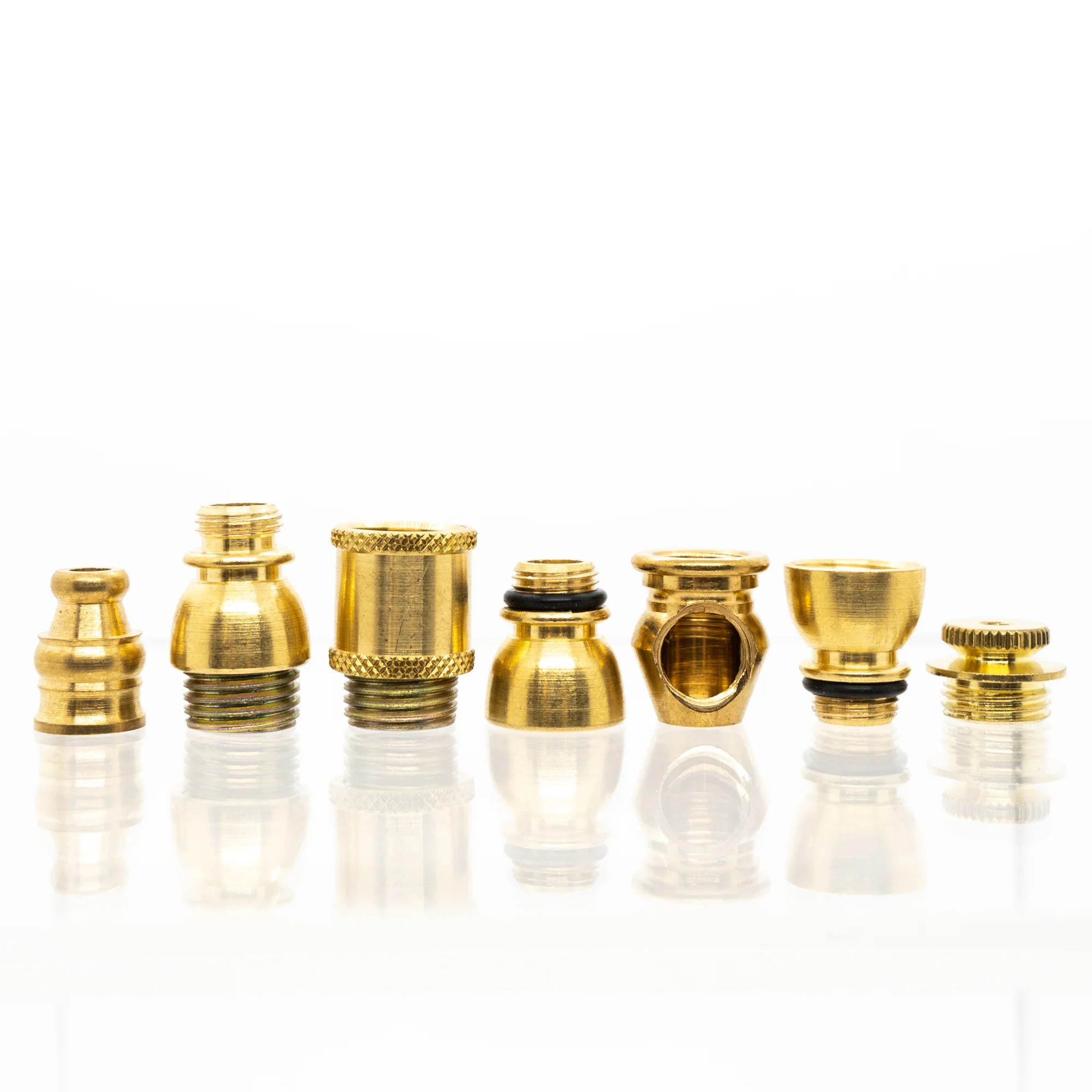 Metal Pipe - Mini - Double Chamber - Brass - Image 4