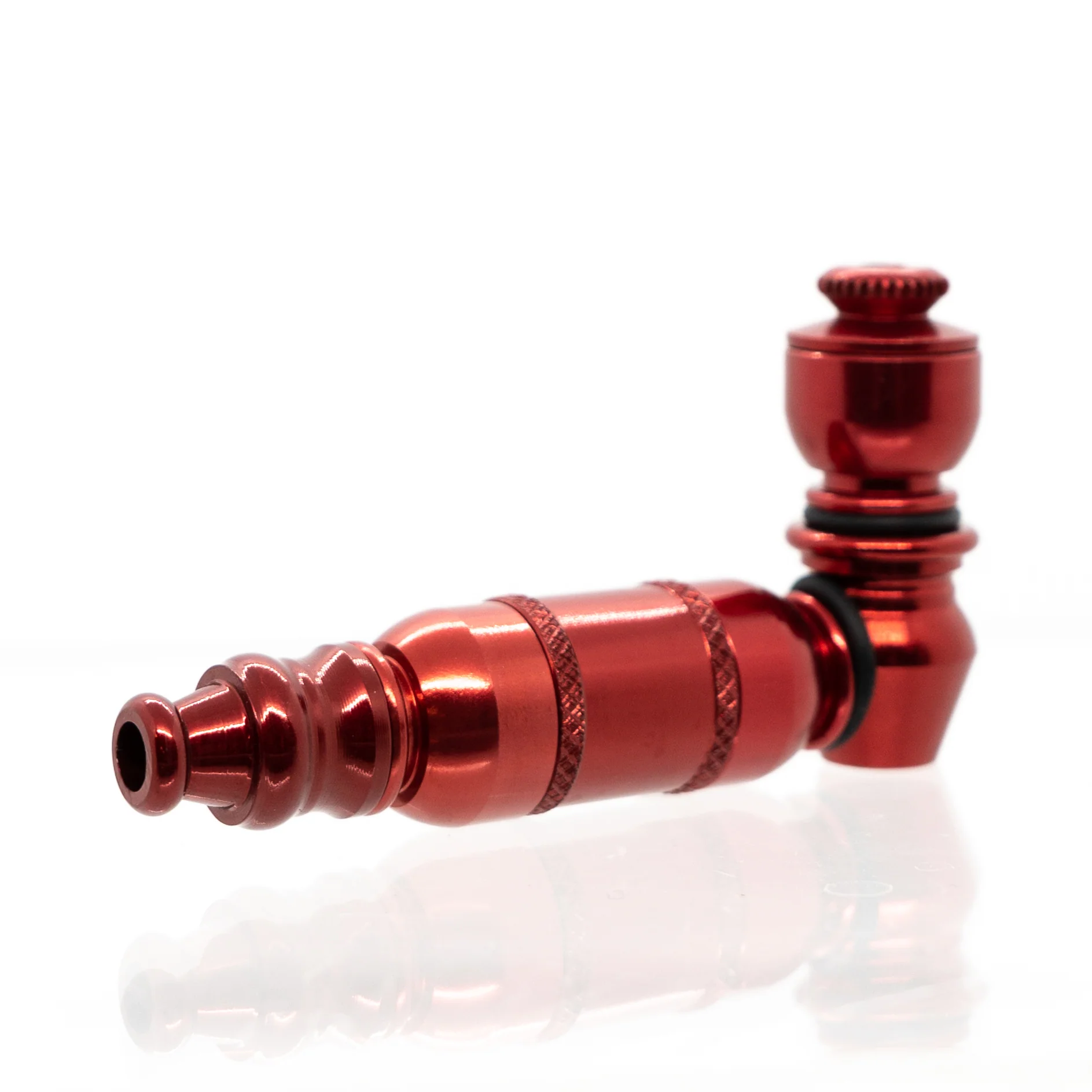 Metal Pipe - Mini - Double Chamber - Red - Image 2