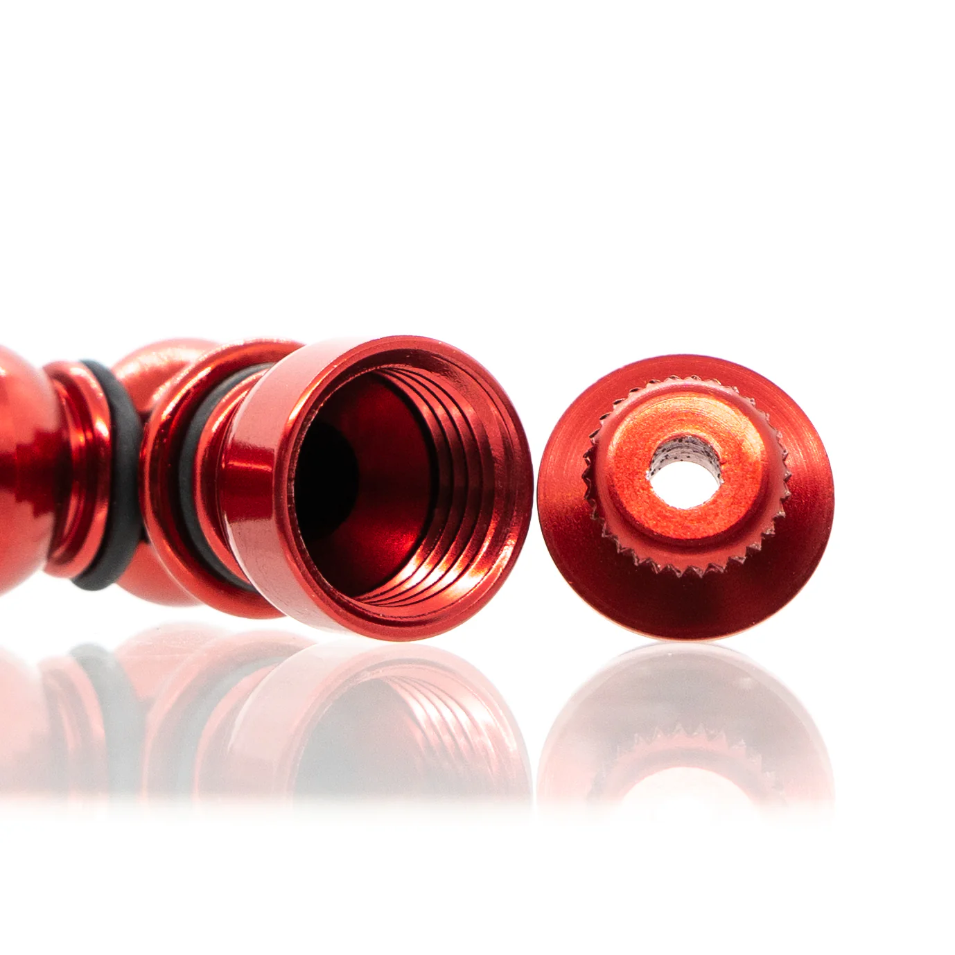 Metal Pipe - Mini - Double Chamber - Red - Image 3