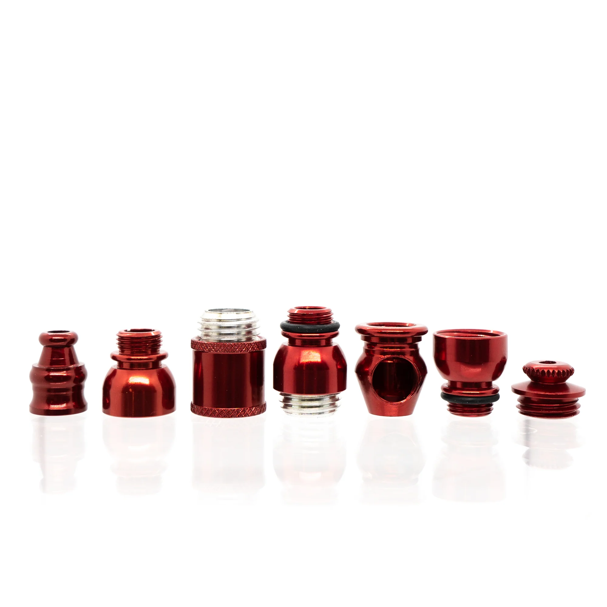 Metal Pipe - Mini - Double Chamber - Red - Image 4
