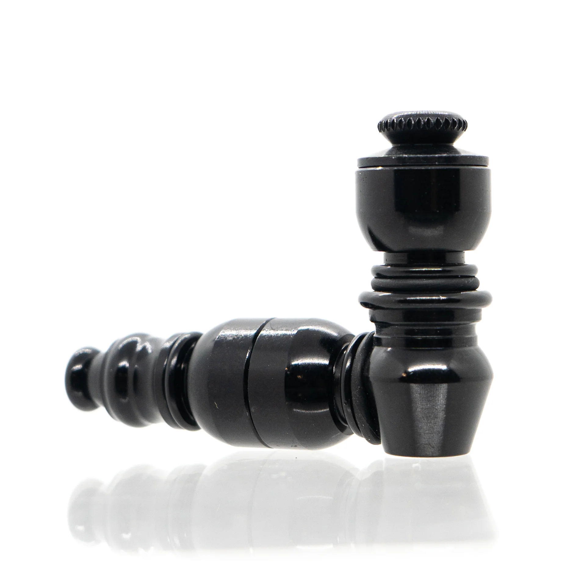 Metal Pipe - Mini - Single Chamber - Black