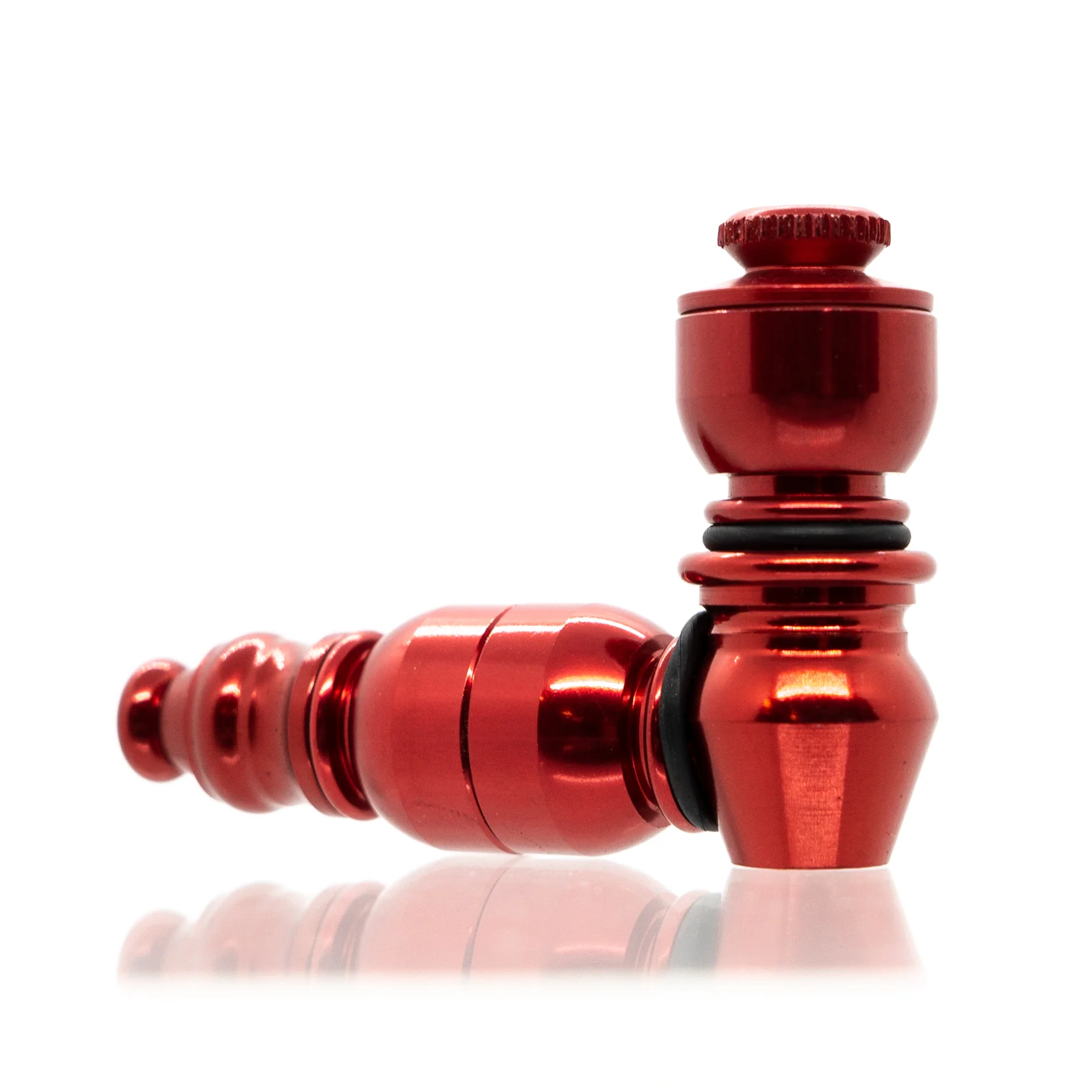 Metal Pipe - Mini - Single Chamber - Red