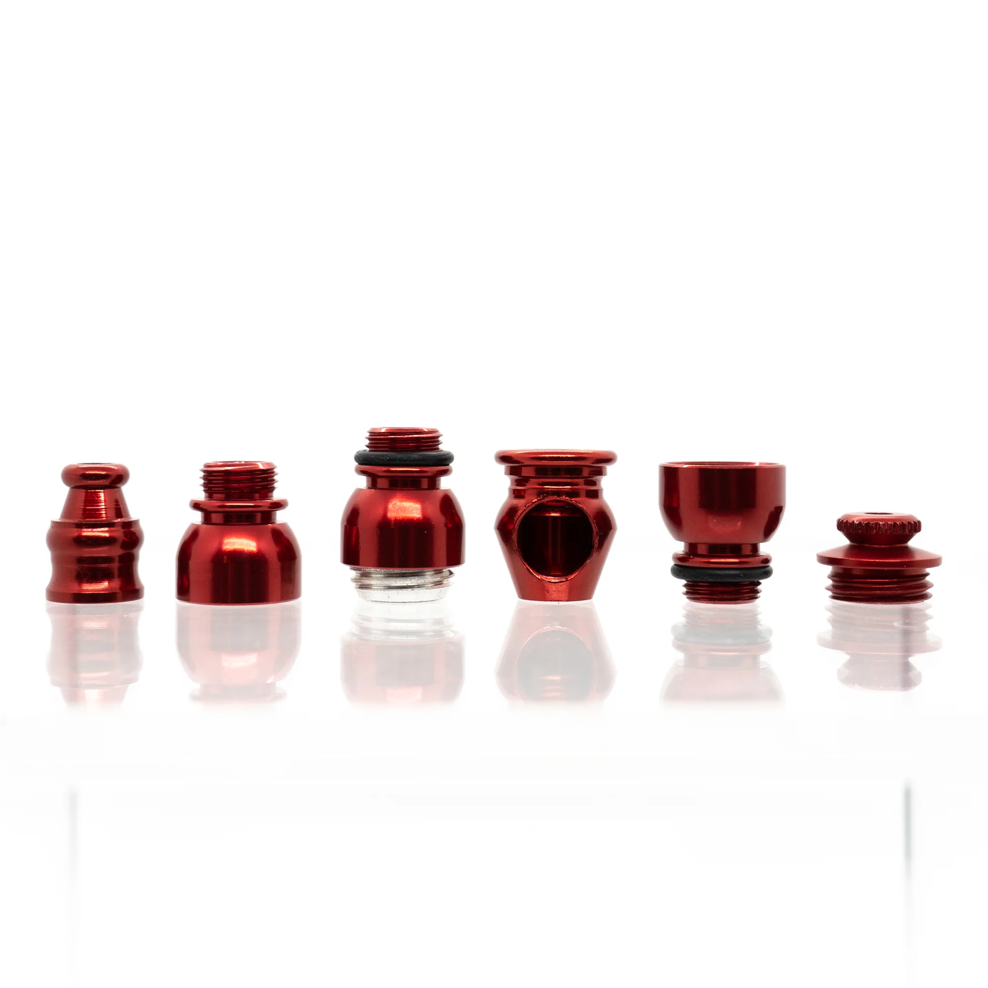 Metal Pipe - Mini - Single Chamber - Red - Image 4