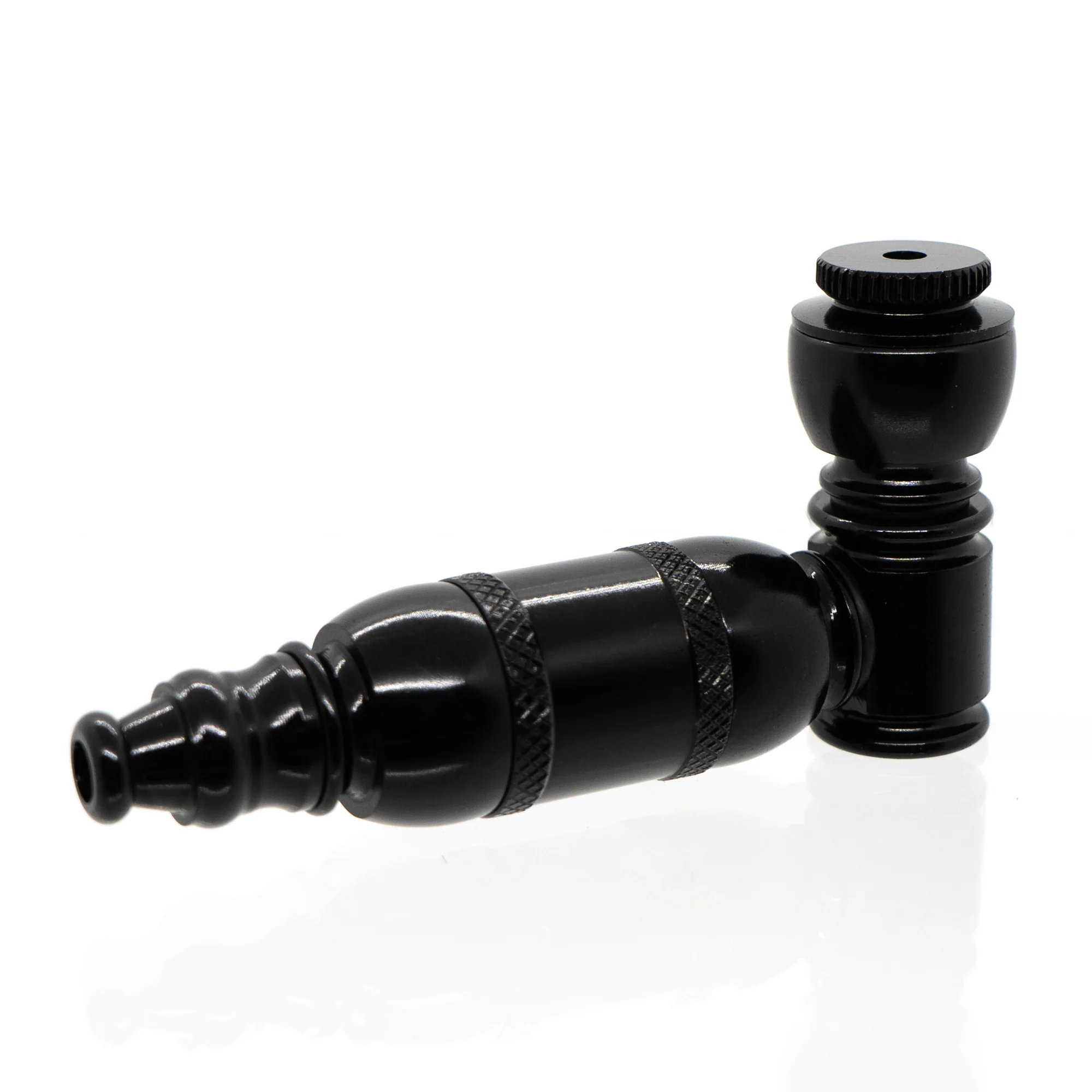 Metal Pipe - Standard - Double Chamber - Black - Image 2