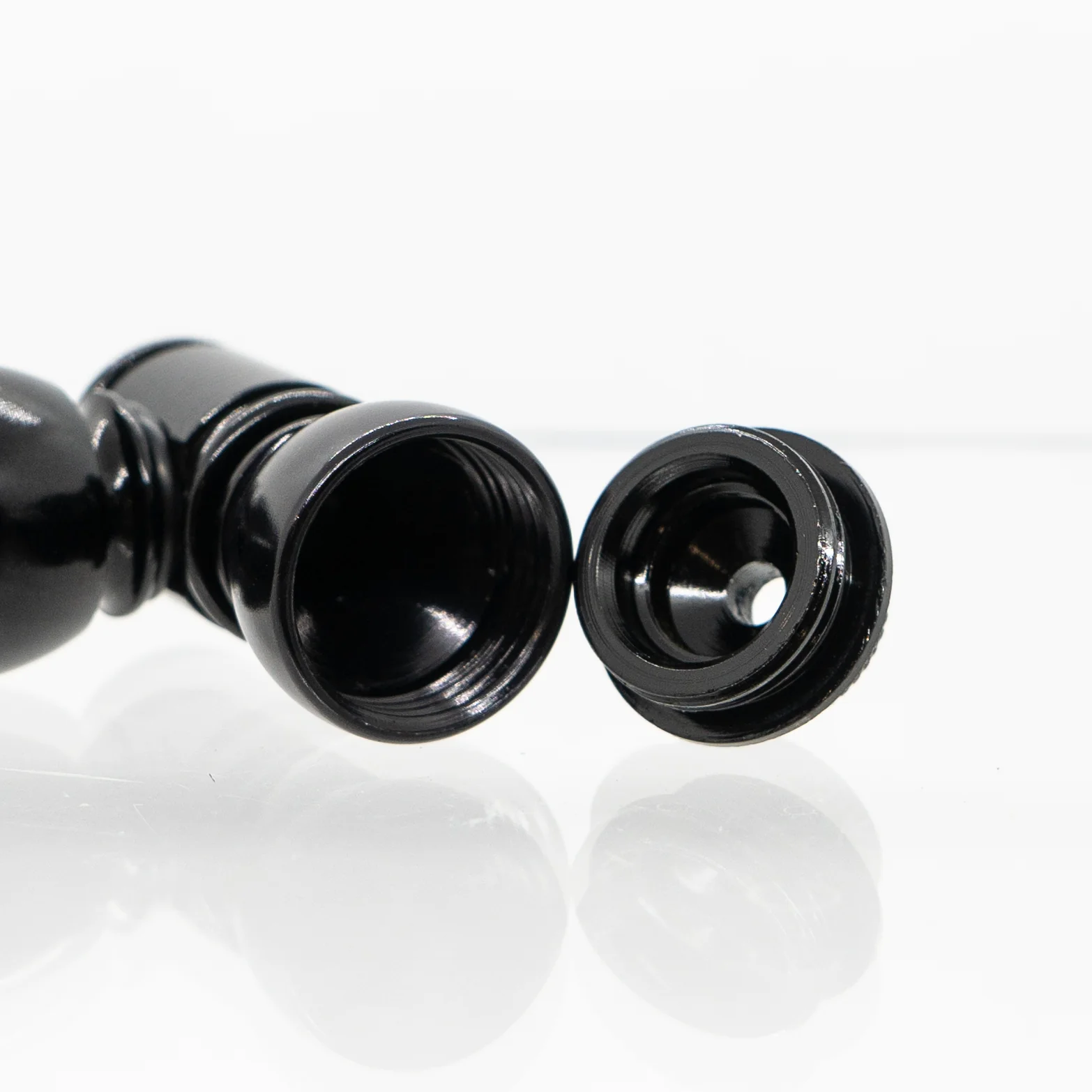Metal Pipe - Standard - Double Chamber - Black - Image 3