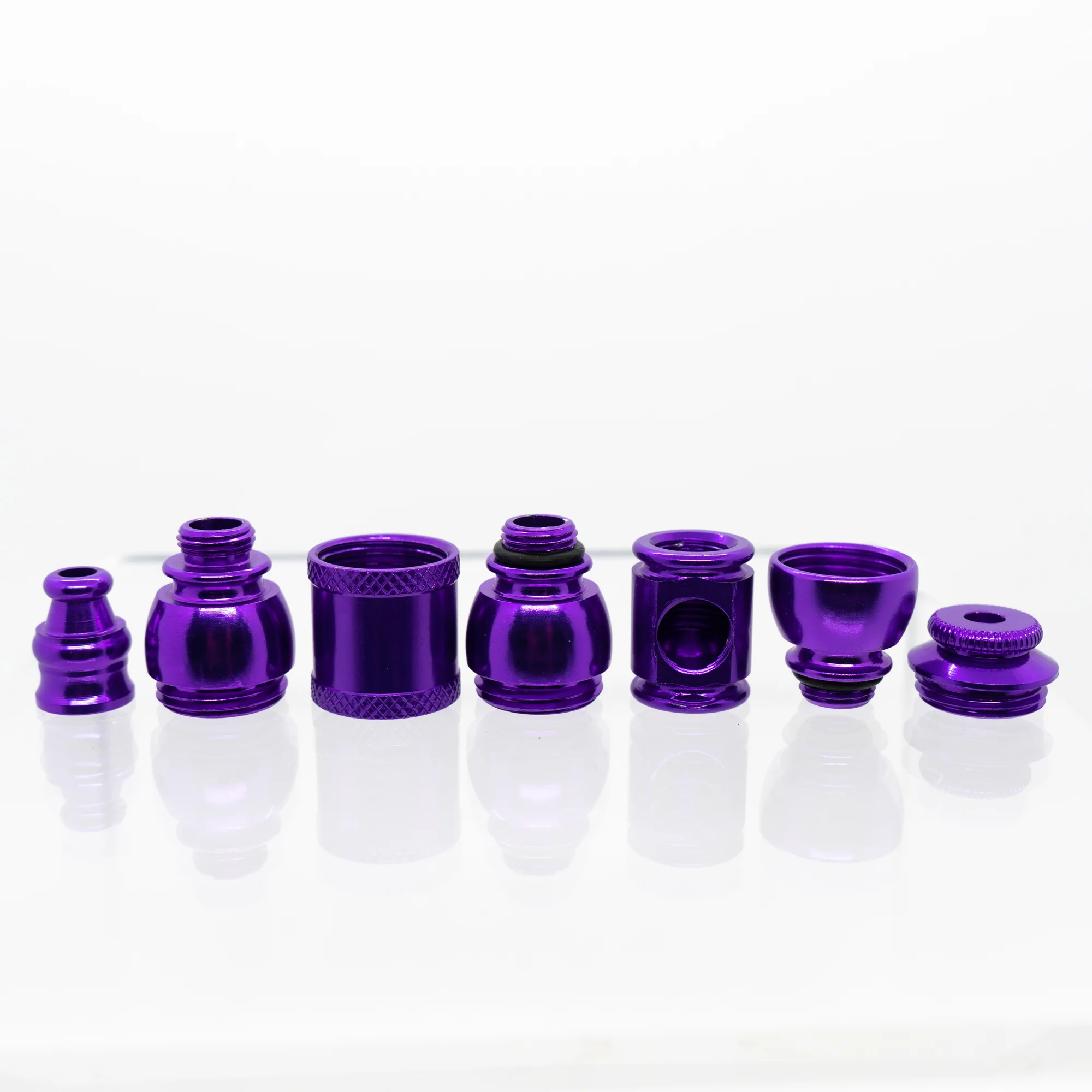 Metal Pipe - Standard - Double Chamber - Purple - Image 3