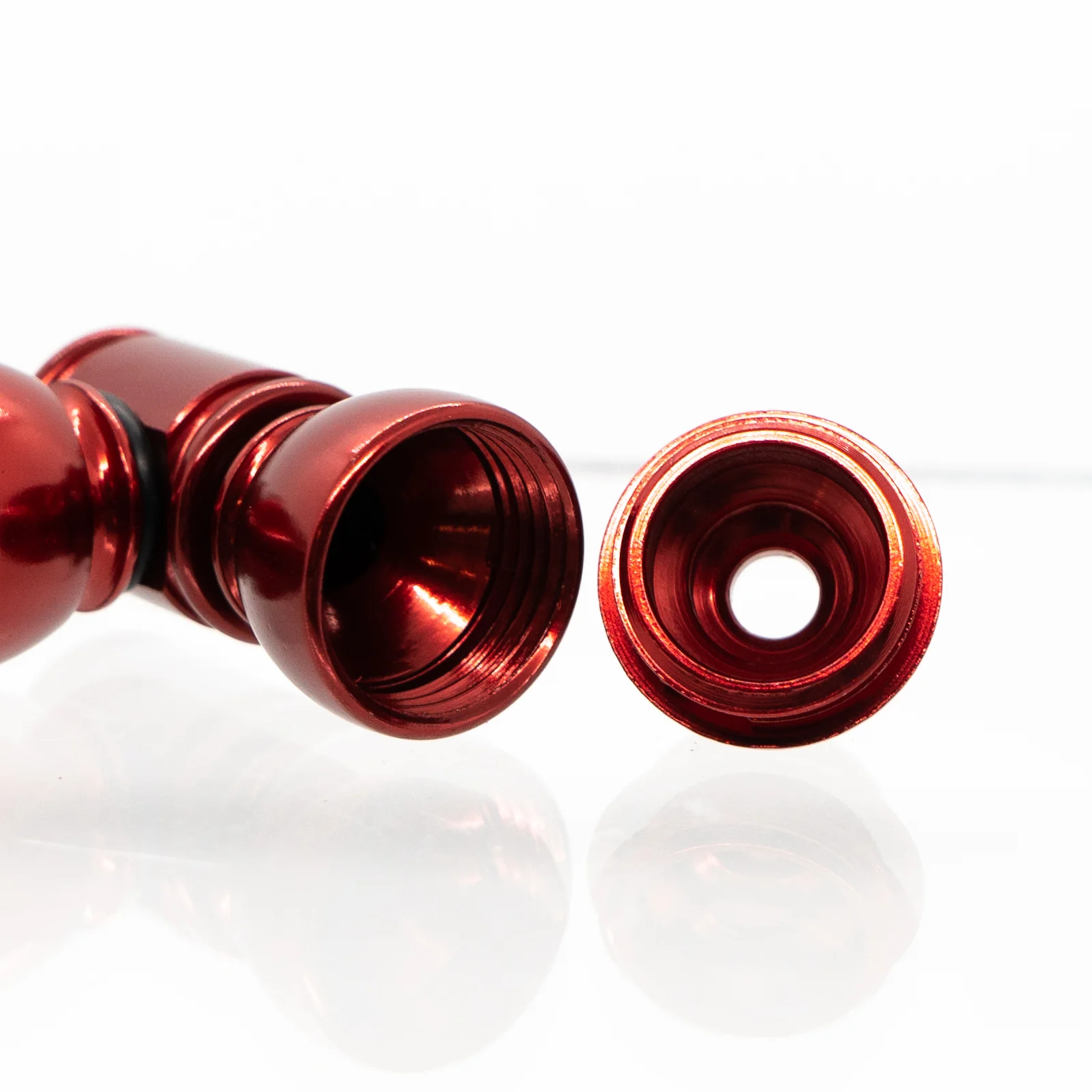 Metal Pipe - Standard - Double Chamber - Red - Image 3