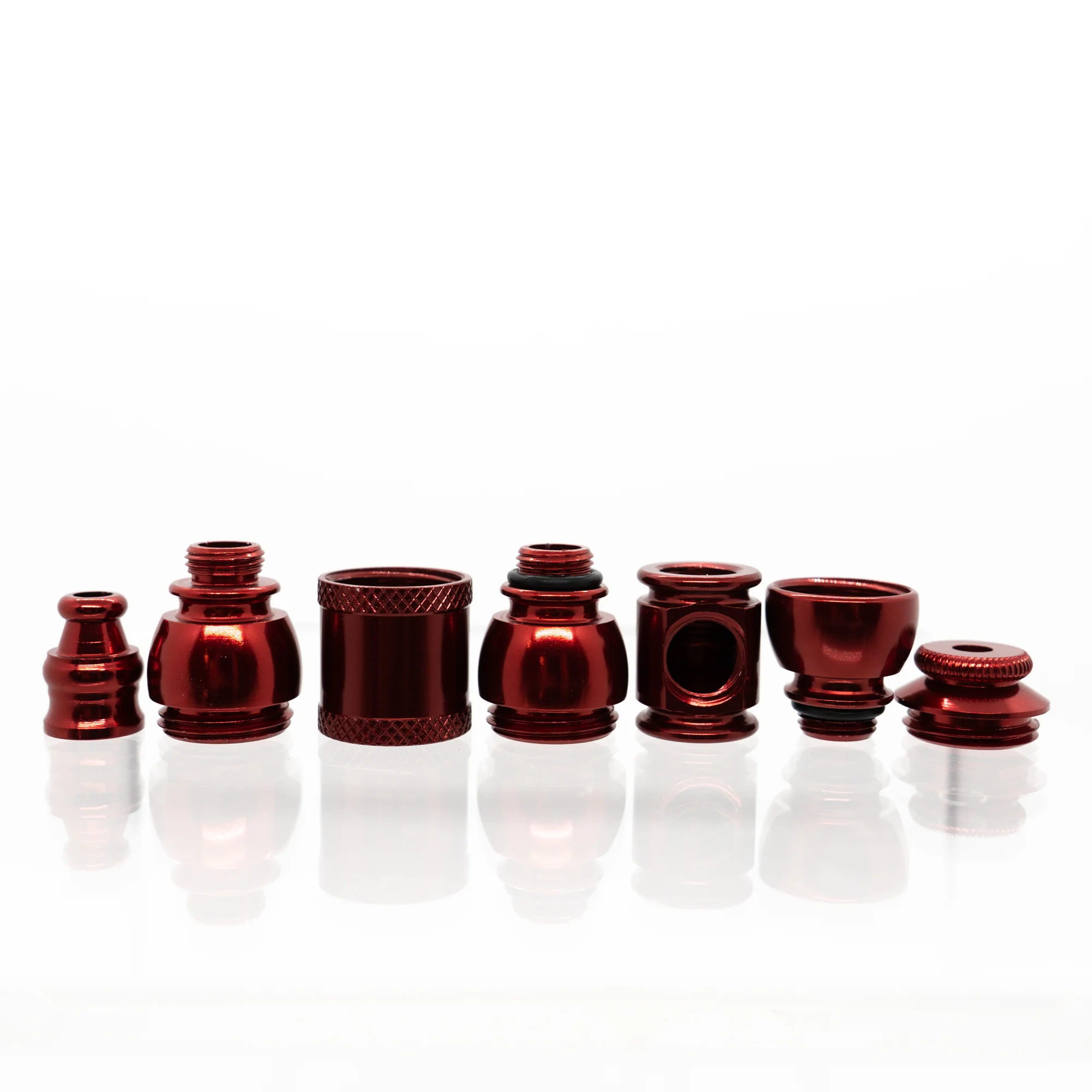 Metal Pipe - Standard - Double Chamber - Red - Image 4
