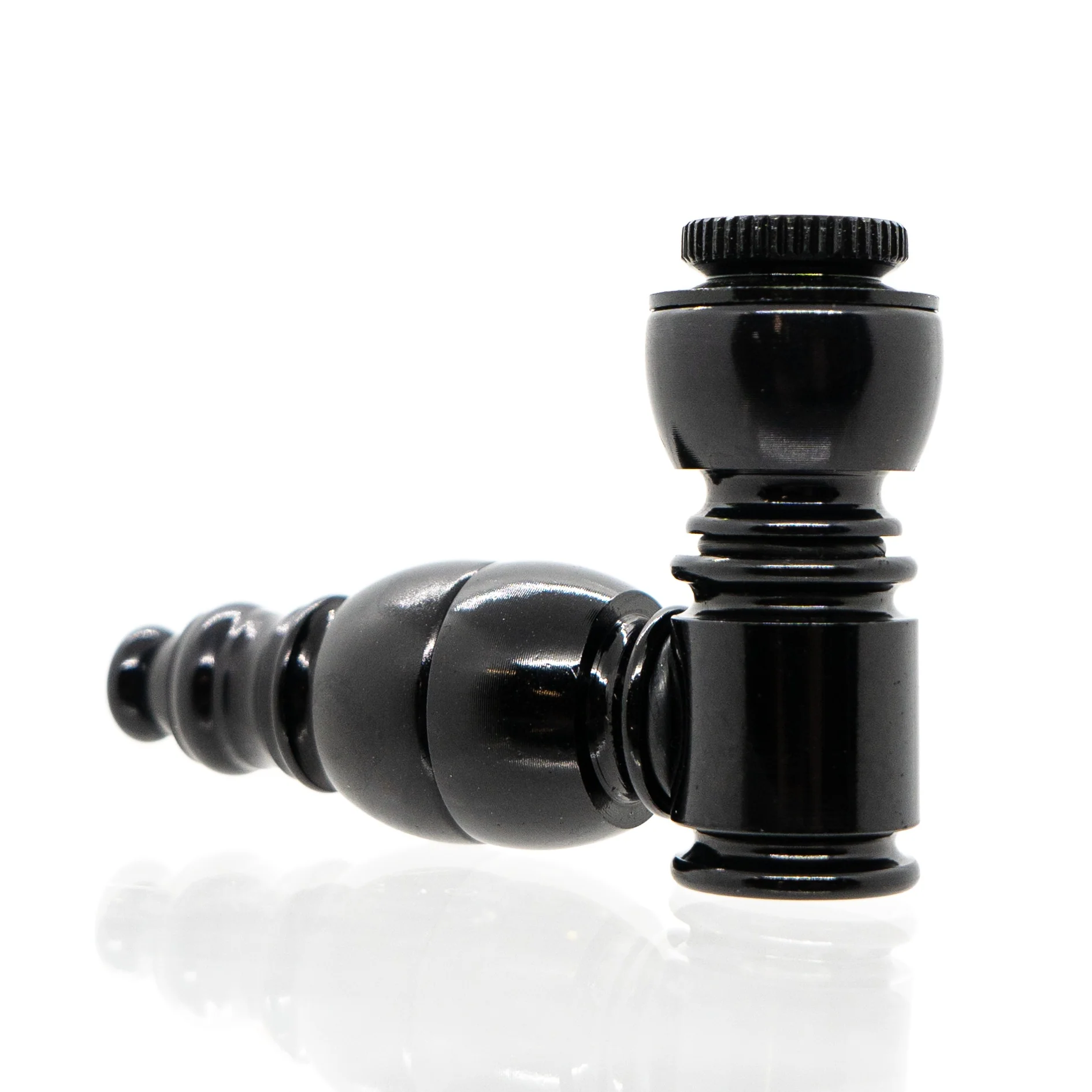 Metal Pipe - Standard - Single Chamber - Black