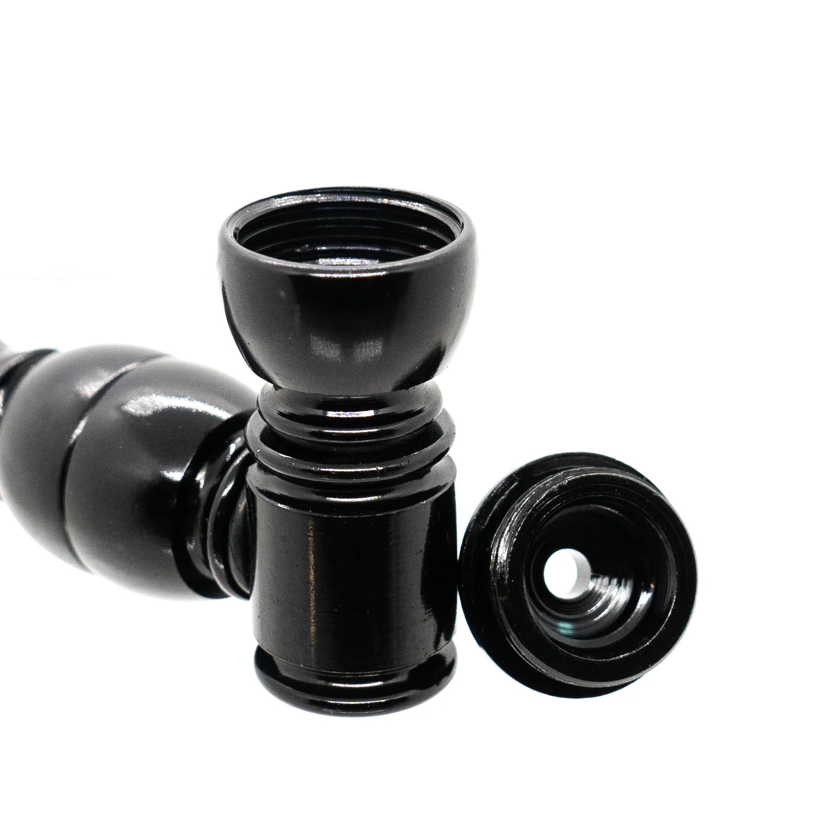 Metal Pipe - Standard - Single Chamber - Black - Image 3