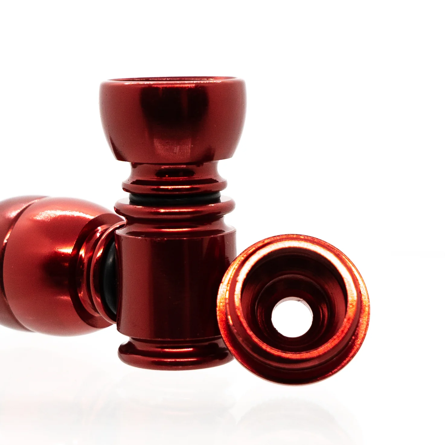 Metal Pipe - Standard - Single Chamber - Red - Image 3