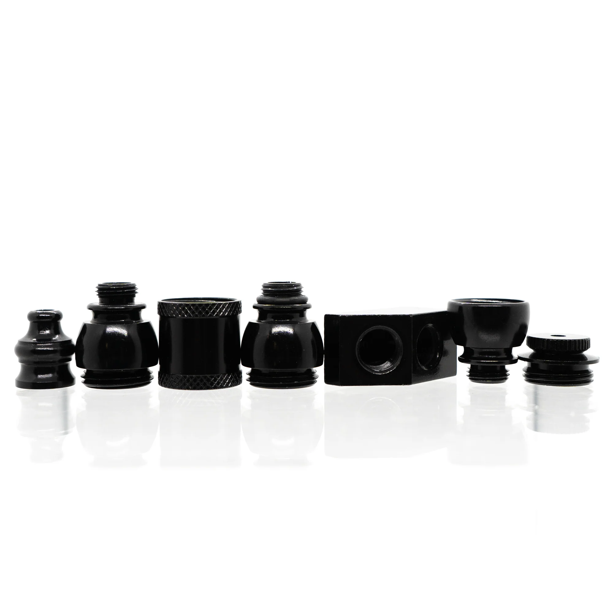 Metal Pipe - Stand Up - Double Chamber - Black - Image 4