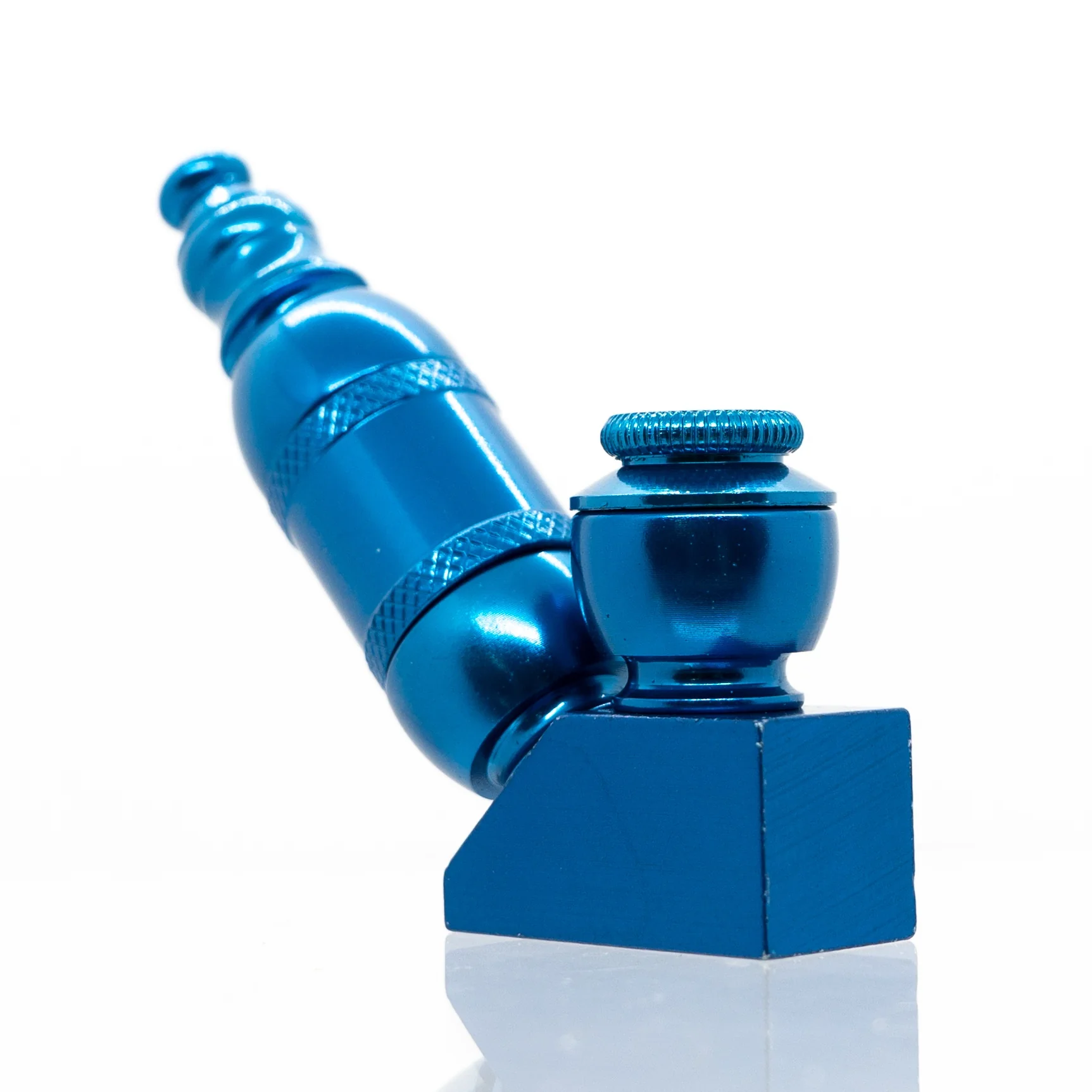 Metal Pipe - Stand Up - Double Chamber - Blue
