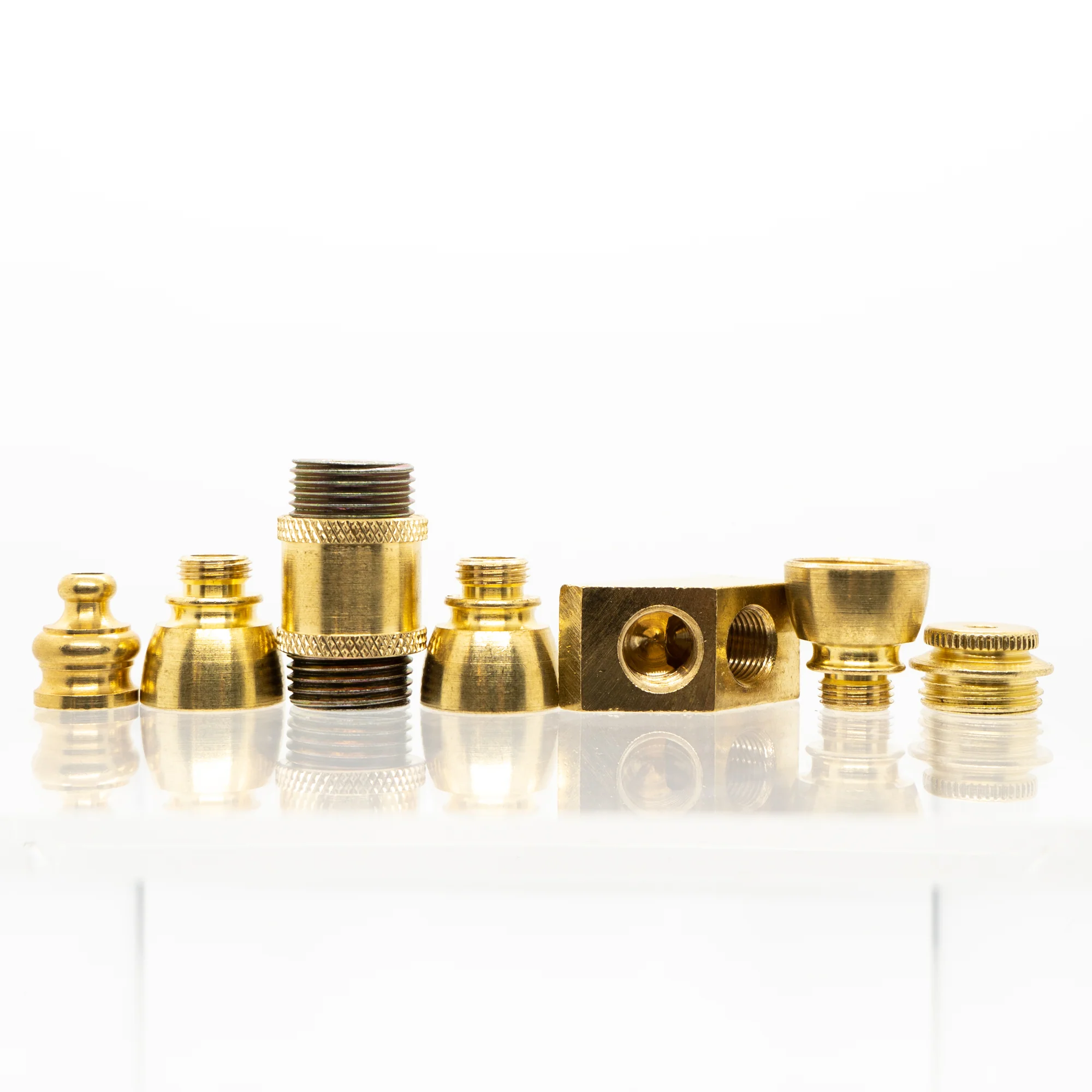 Metal Pipe - Stand Up - Double Chamber - Brass - Image 4