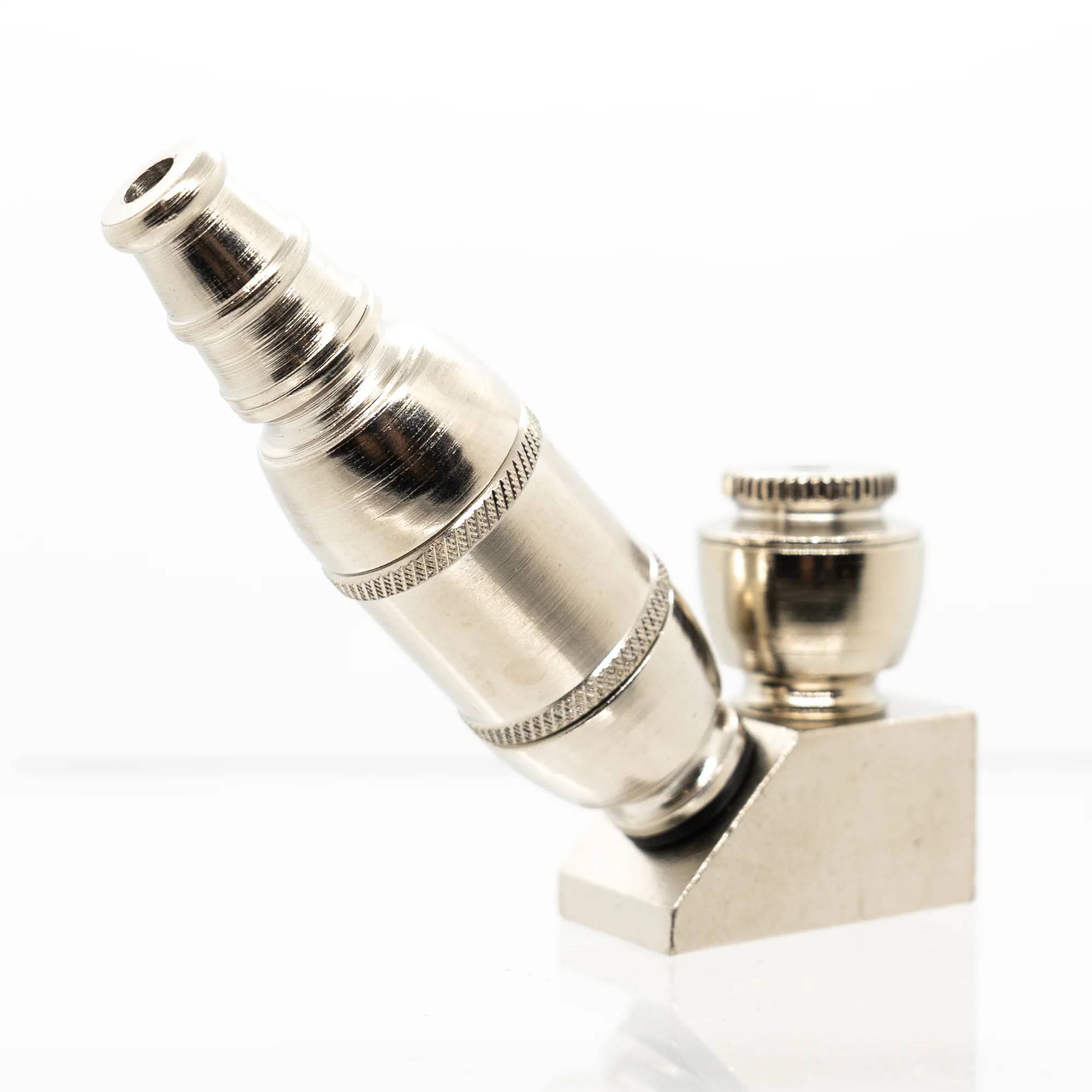 Metal Pipe - Stand Up - Double Chamber - Nickel - Image 2