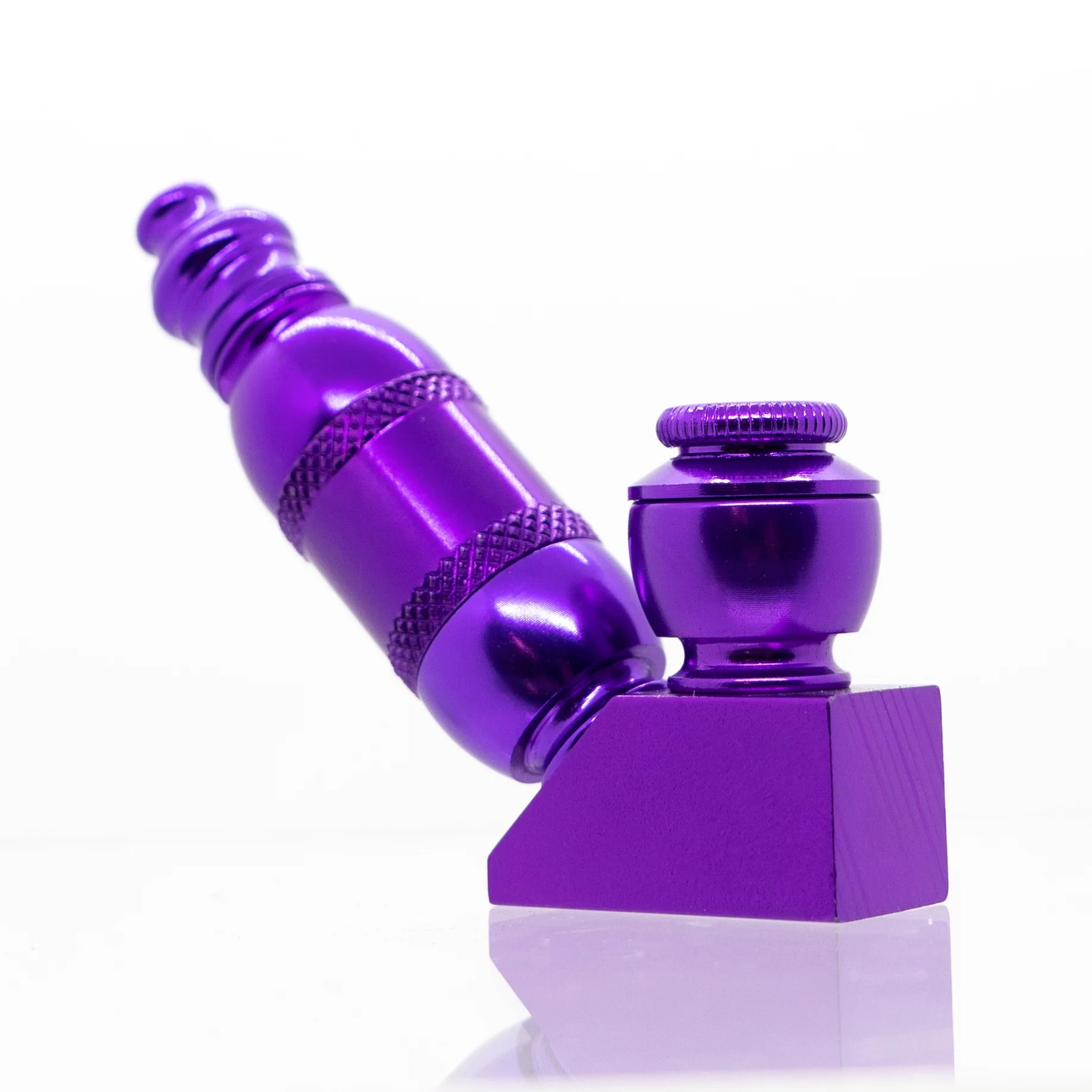 Metal Pipe - Stand Up - Double Chamber - Purple