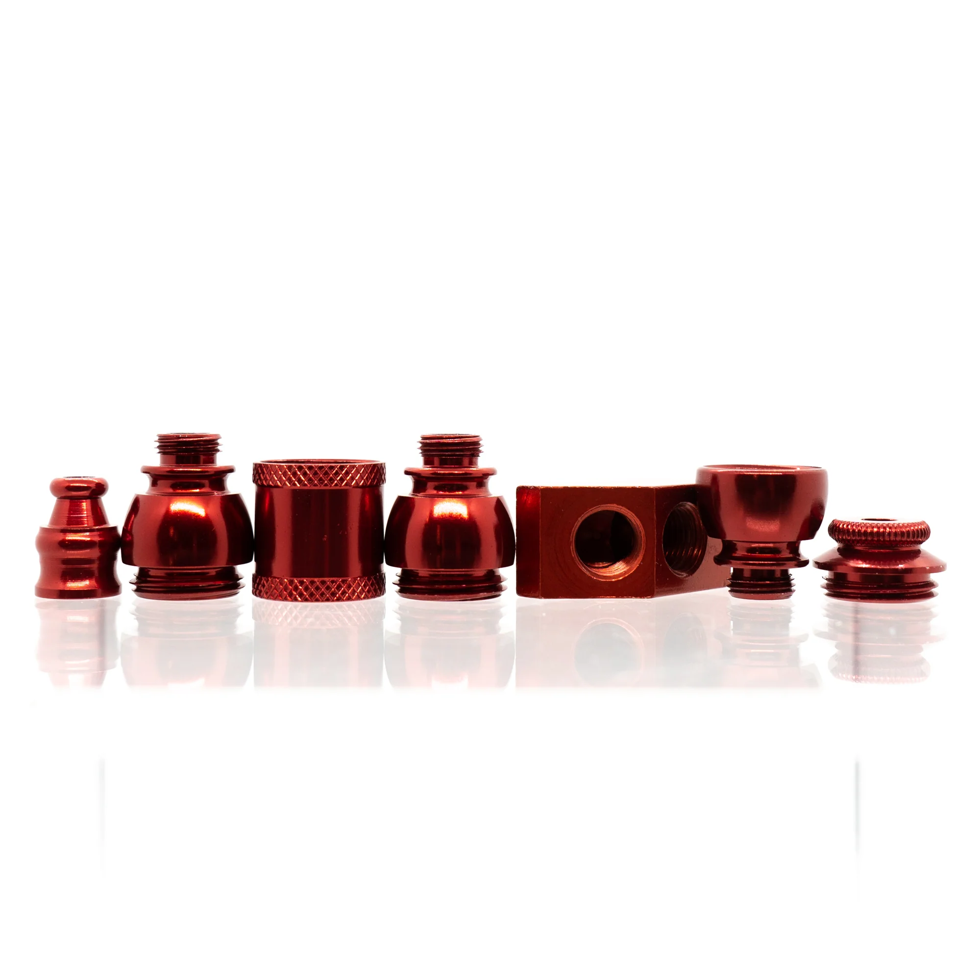 Metal Pipe - Stand Up - Double Chamber - Red - Image 4