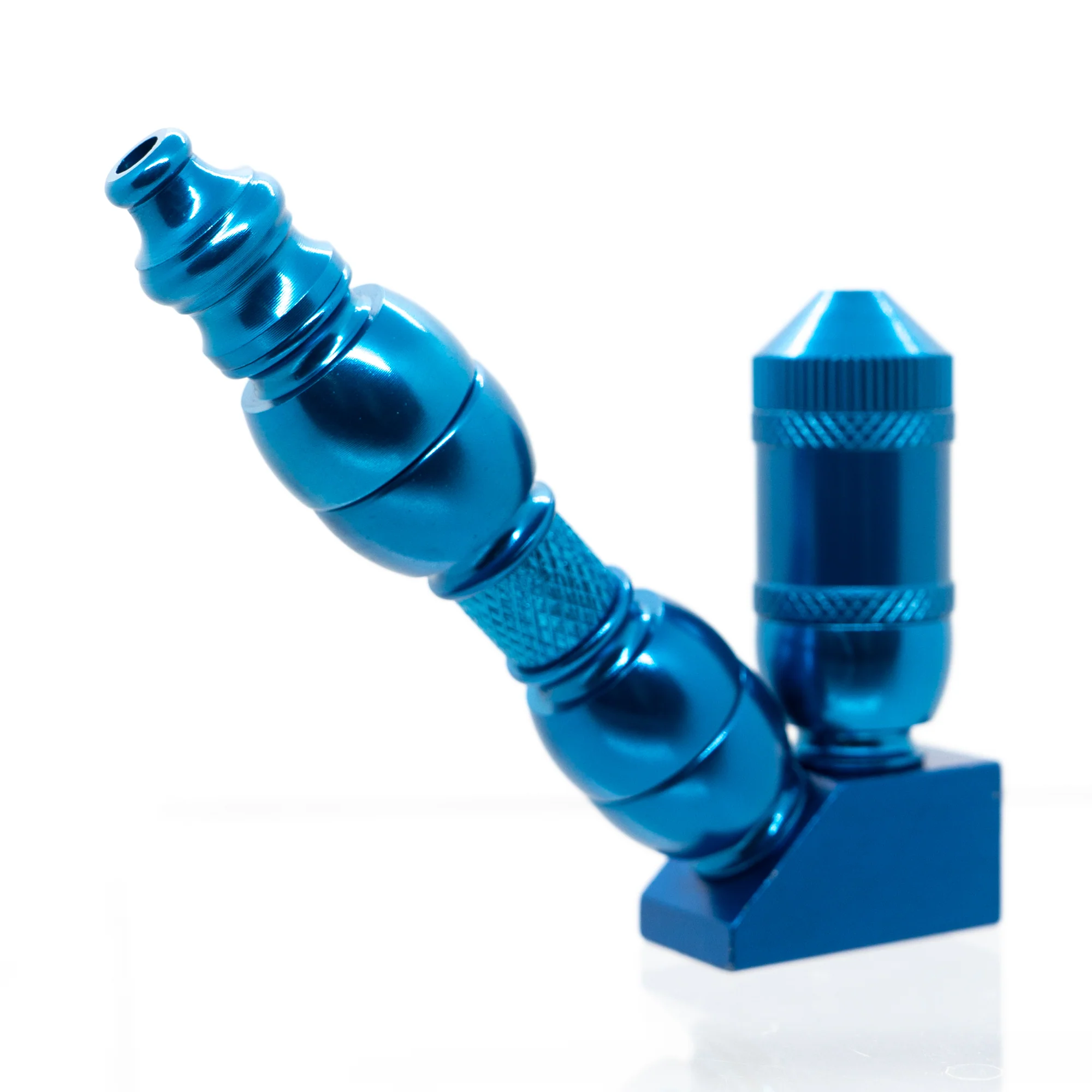 Metal Pipe - Stand Up - Triple Chamber - Blue - Image 2