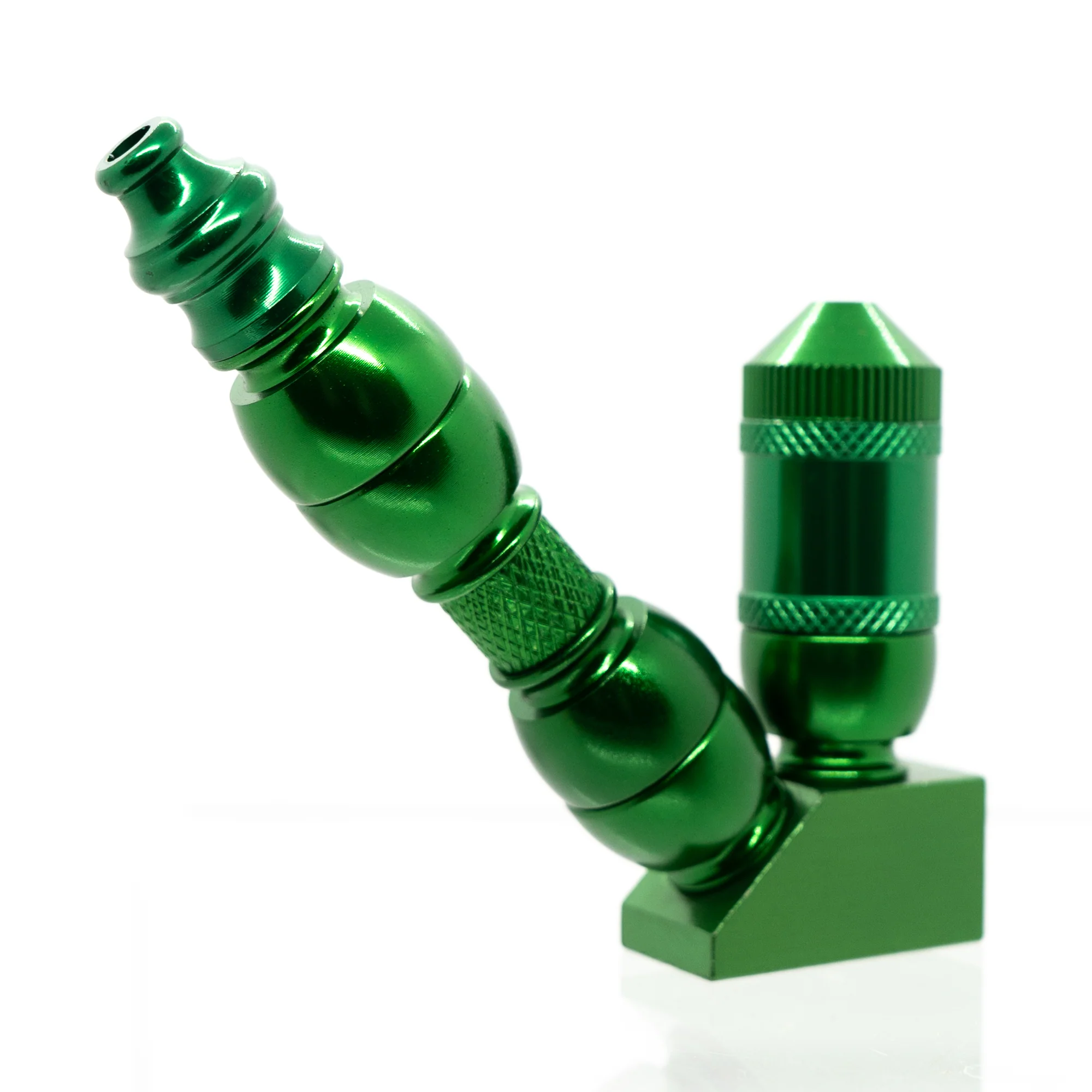 Metal Pipe - Stand Up - Triple Chamber - Green - Image 2
