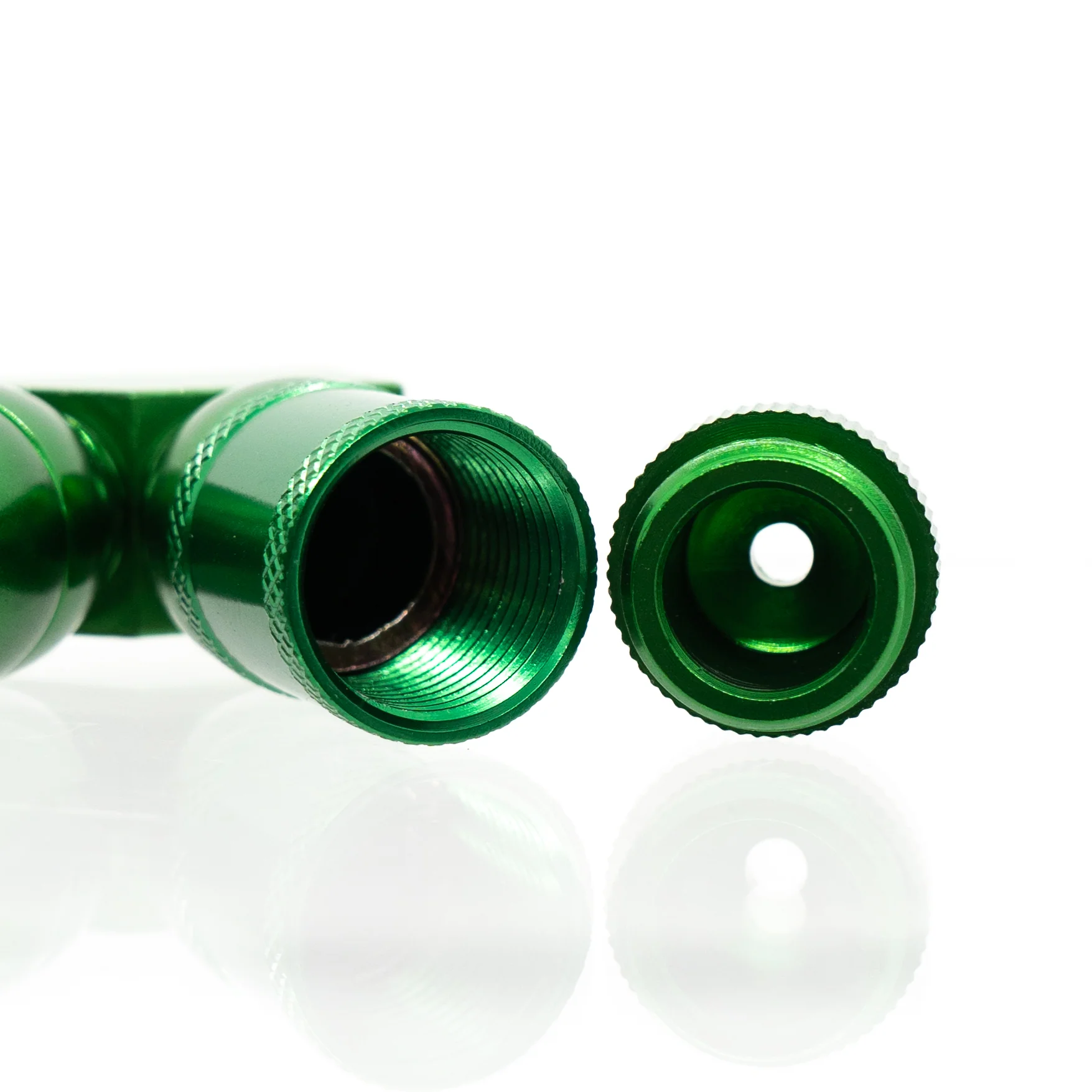 Metal Pipe - Stand Up - Triple Chamber - Green - Image 3