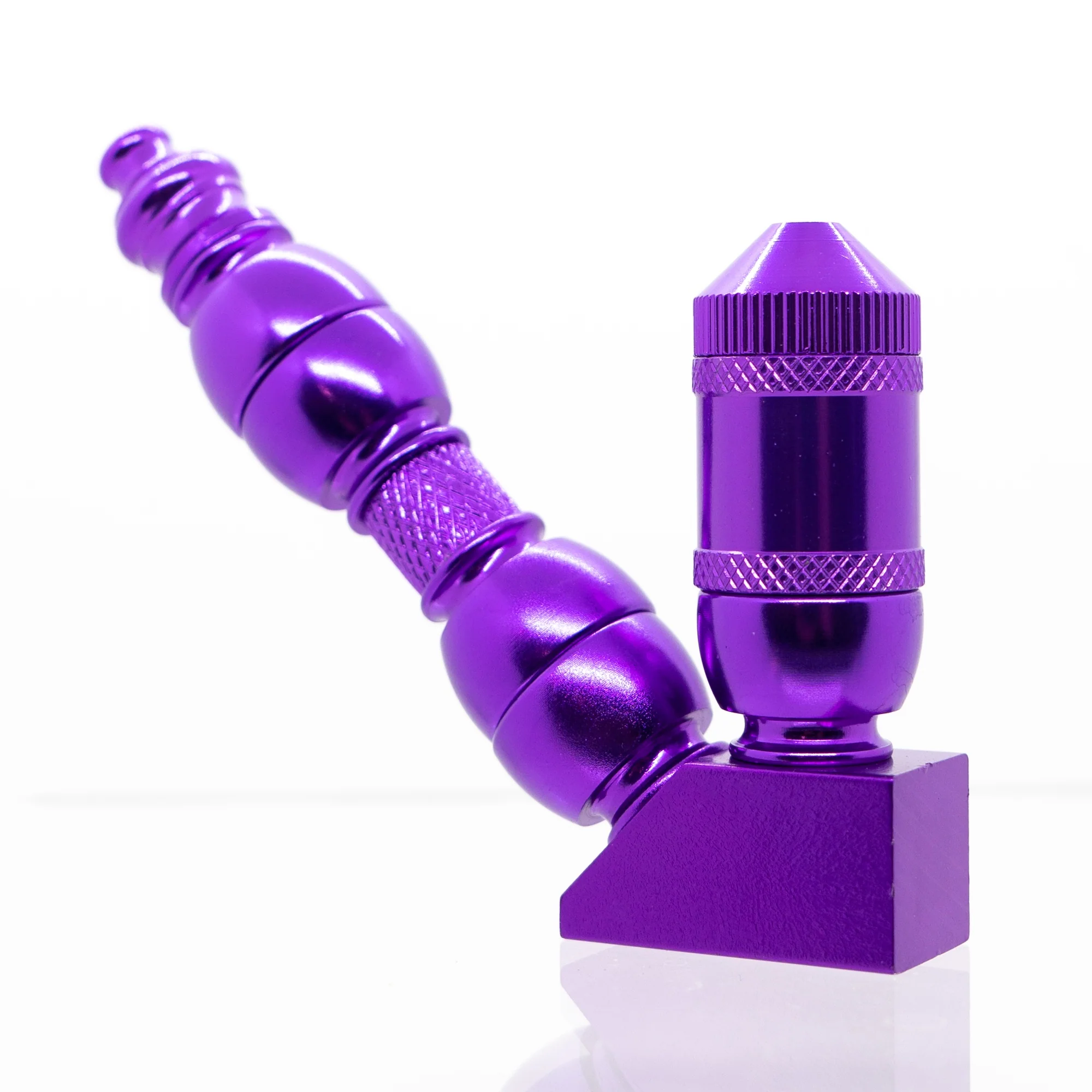 Metal Pipe - Stand Up - Triple Chamber - Purple