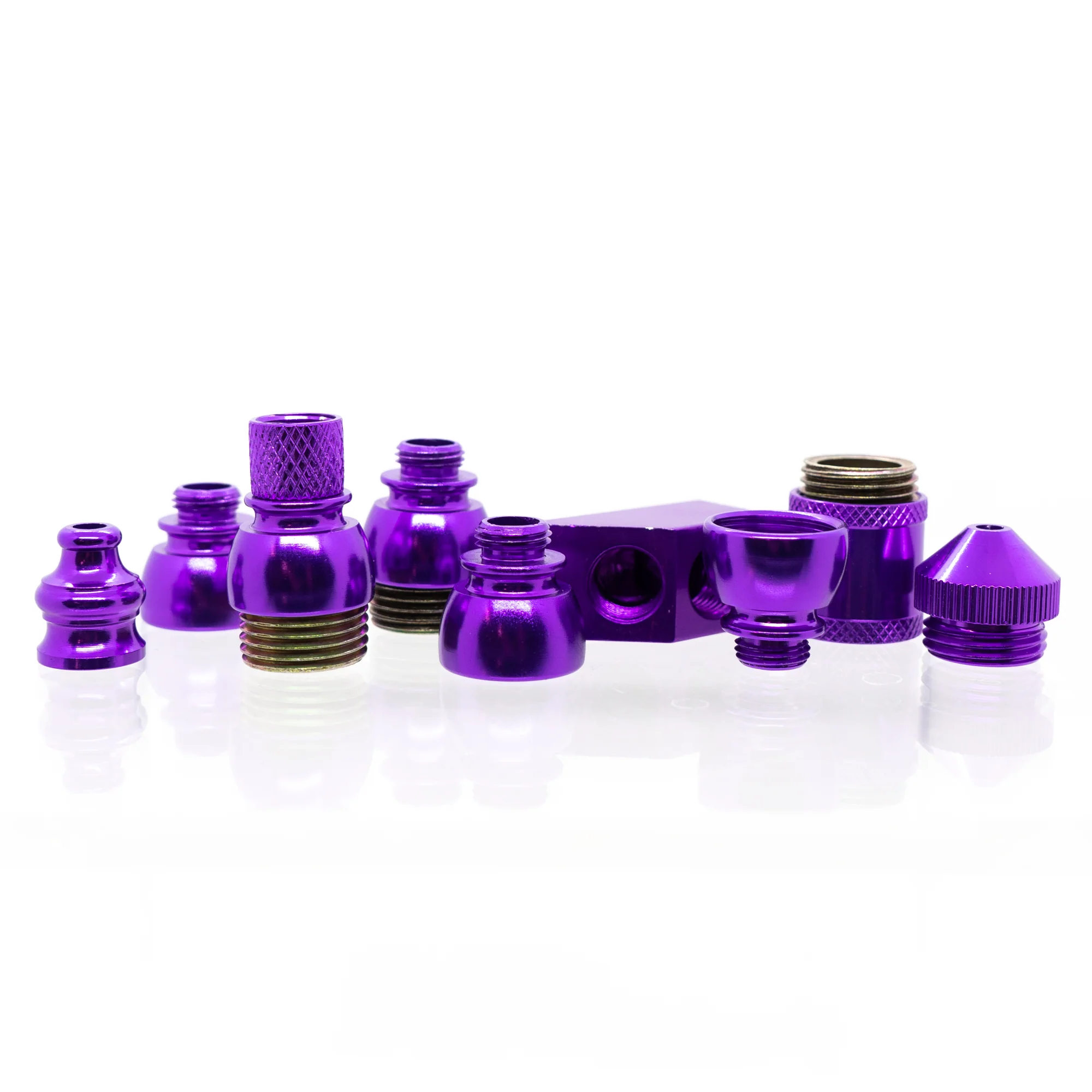 Metal Pipe - Stand Up - Triple Chamber - Purple - Image 4