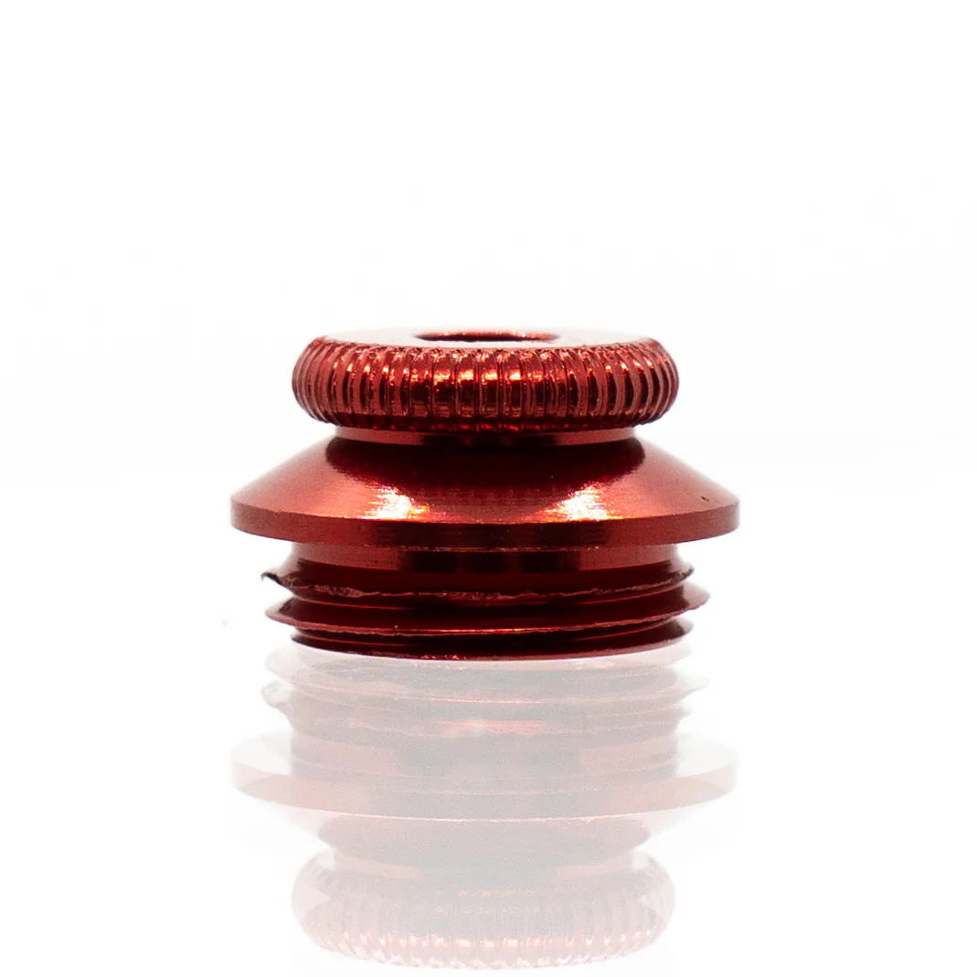 Metal Pipe Cap - Red