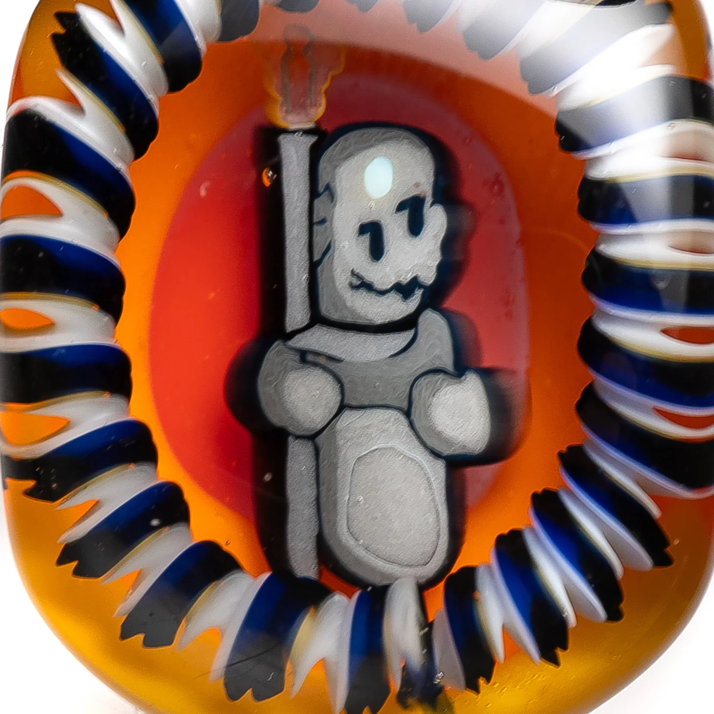 Micro - Tablet Pendant - Tanookie Statue - Image 3