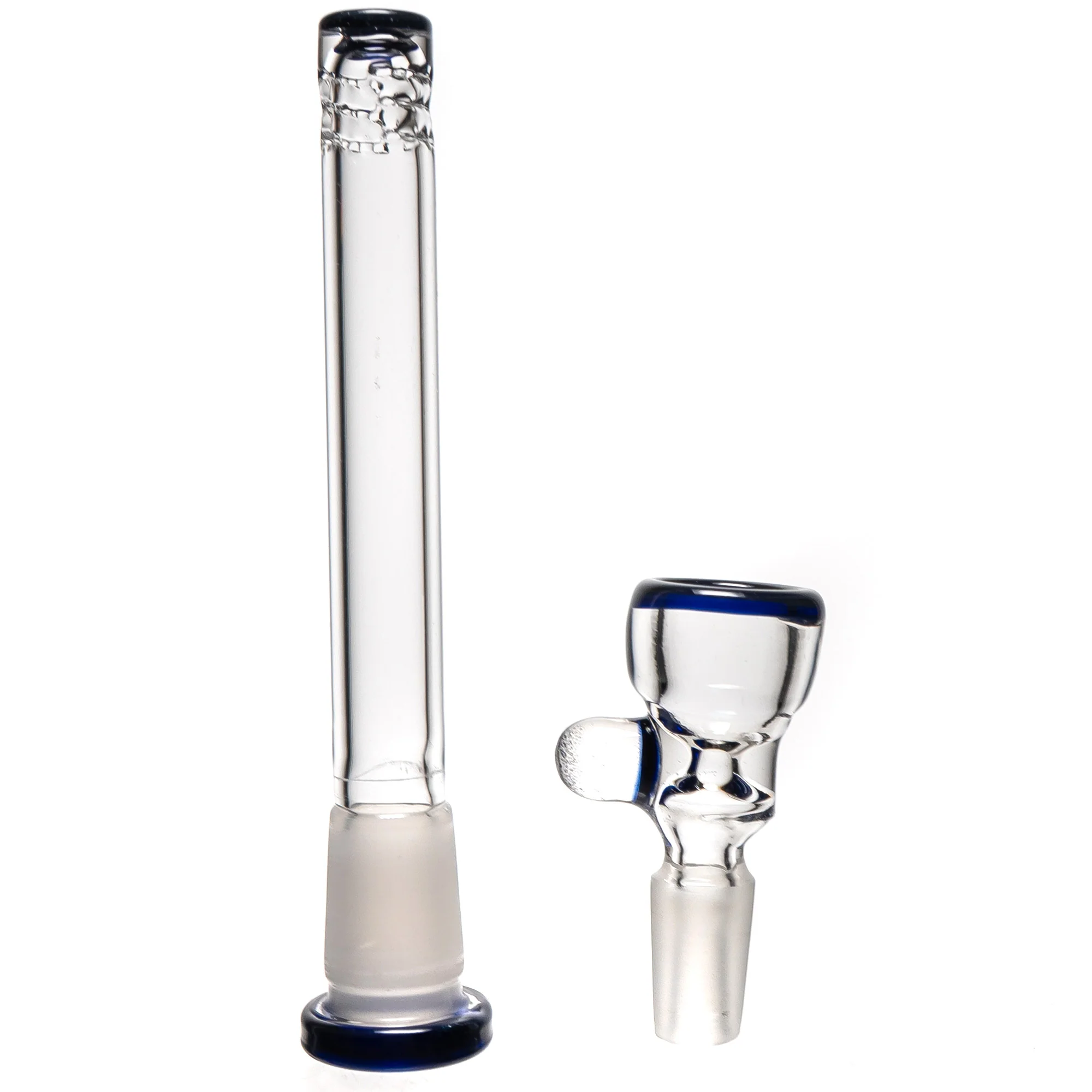 Mighty Chalice - 15" Band Beaker - 40x7 - Blue w/ Fire Linework - Image 5