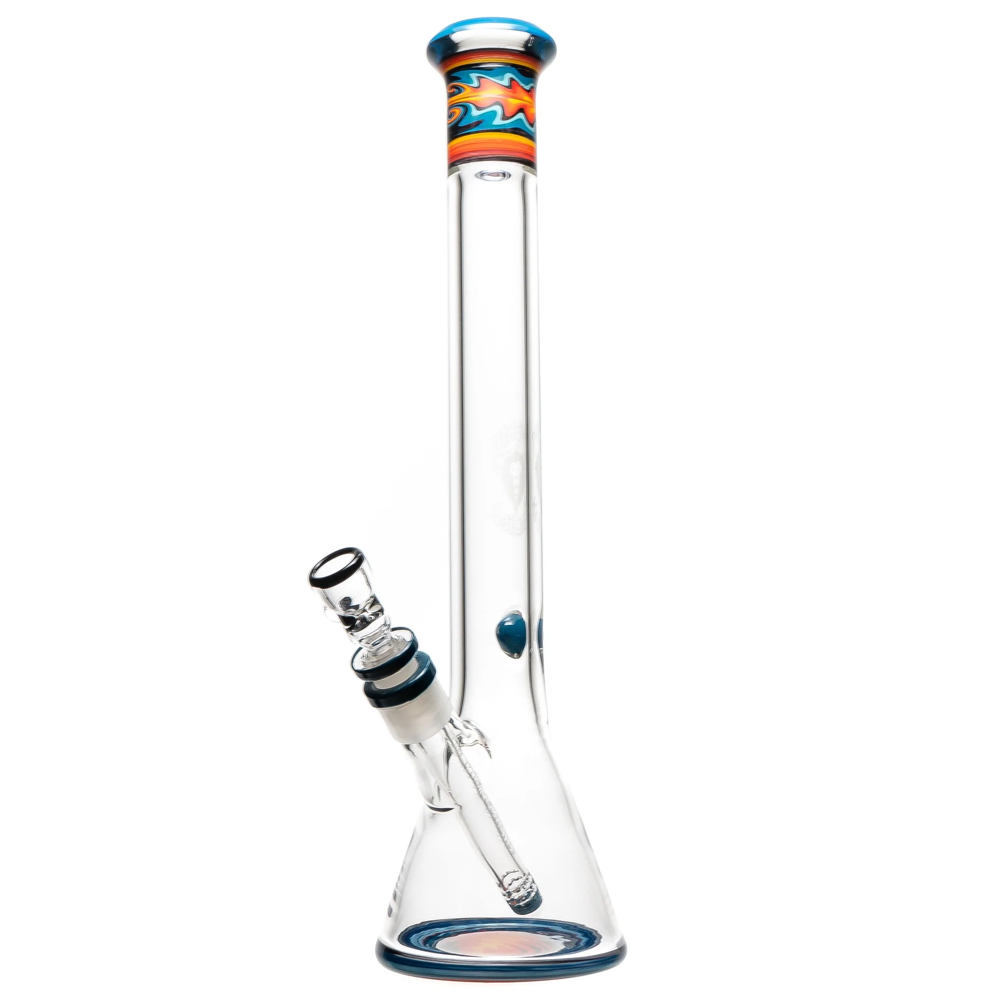 Mighty Chalice - 15" Beaker - 40x7 - Fire & Ice Linework #2