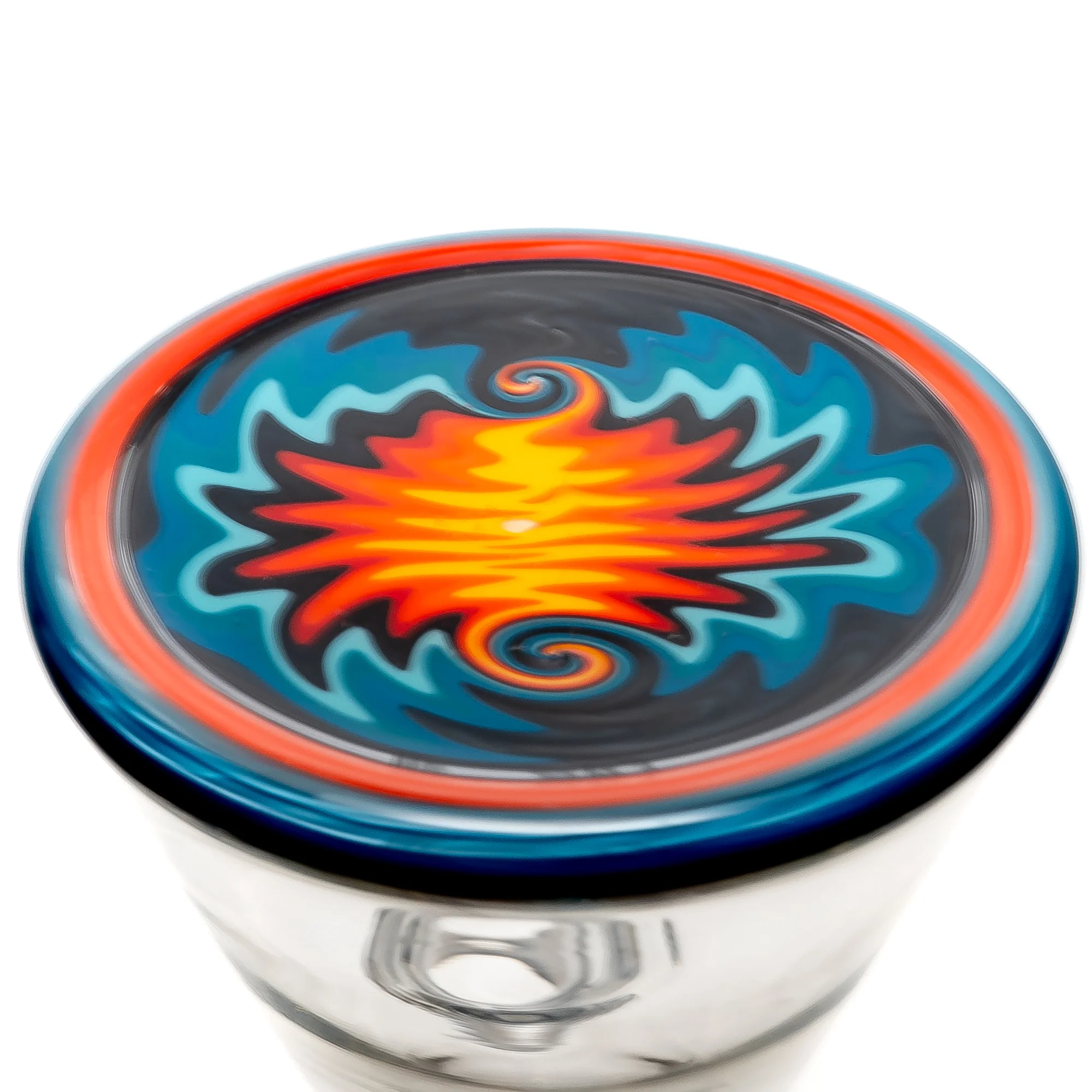 Mighty Chalice - 15" Beaker - 40x7 - Fire & Ice Linework #2 - Image 6