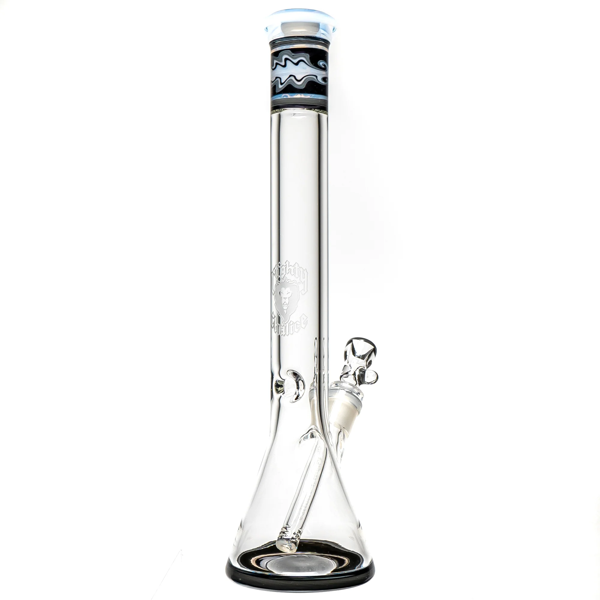 Mighty Chalice - 15" Beaker - 40x7 - Steelwool & UV Glowstick Linework - Image 2