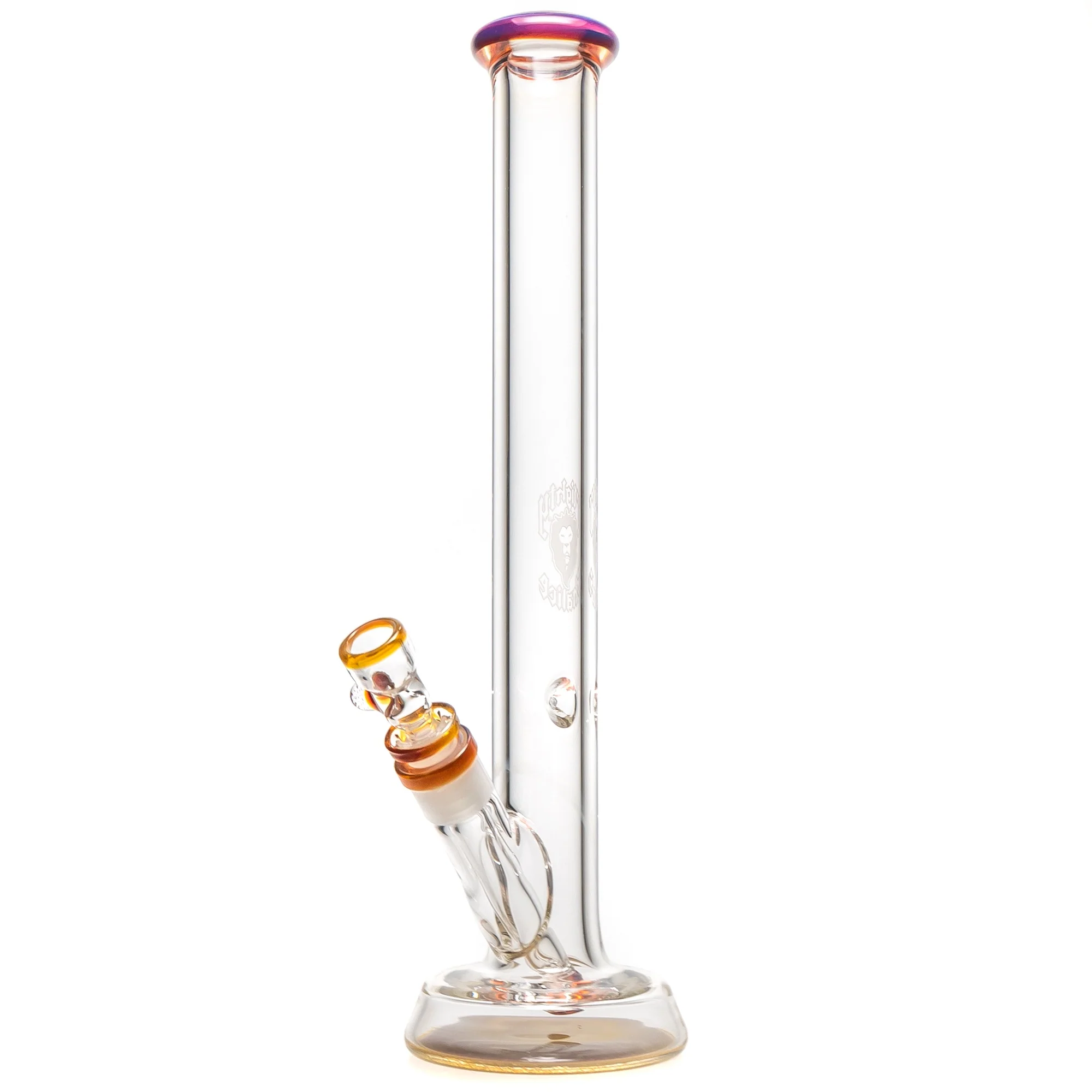 Mighty Chalice - 16" Hybrid Tube - 40x7 - Amber Purple Accents