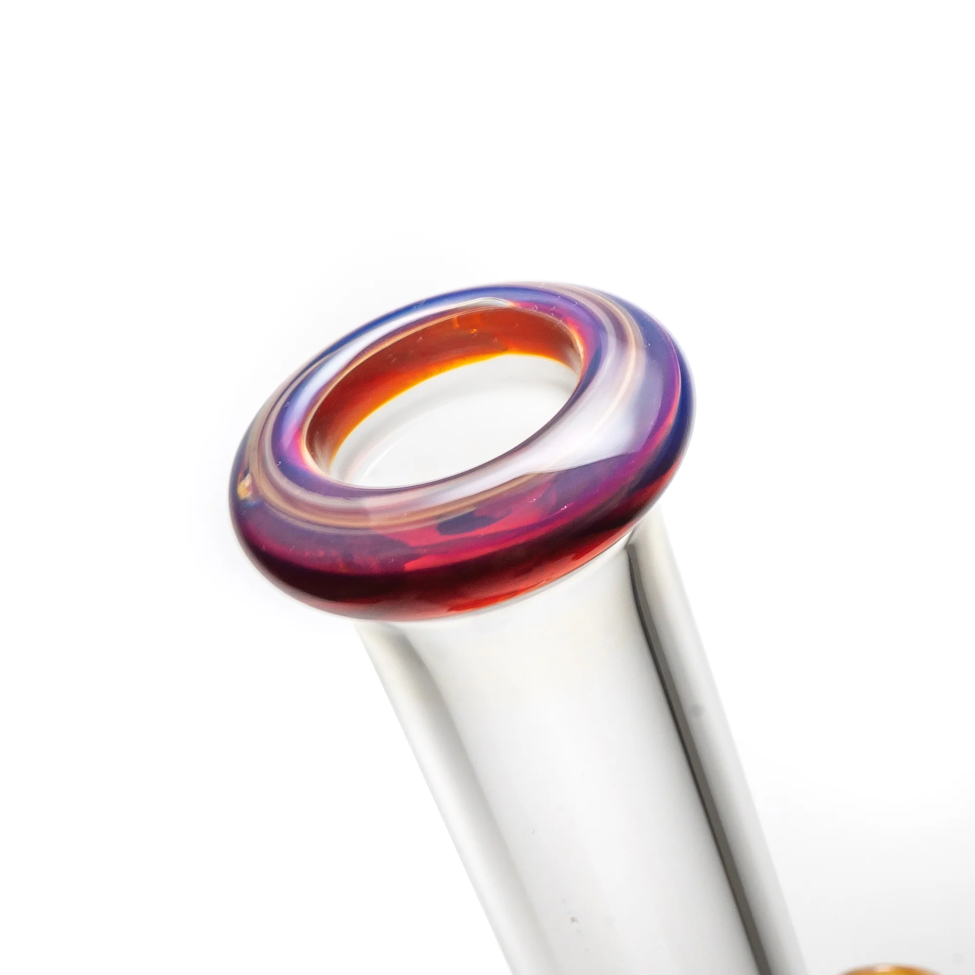 Mighty Chalice - 16" Hybrid Tube - 40x7 - Amber Purple Accents - Image 4