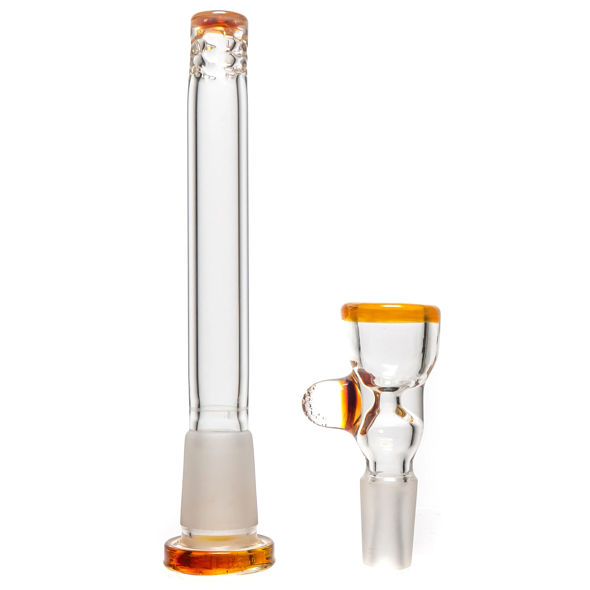 Mighty Chalice - 16" Hybrid Tube - 40x7 - Amber Purple Accents - Image 6