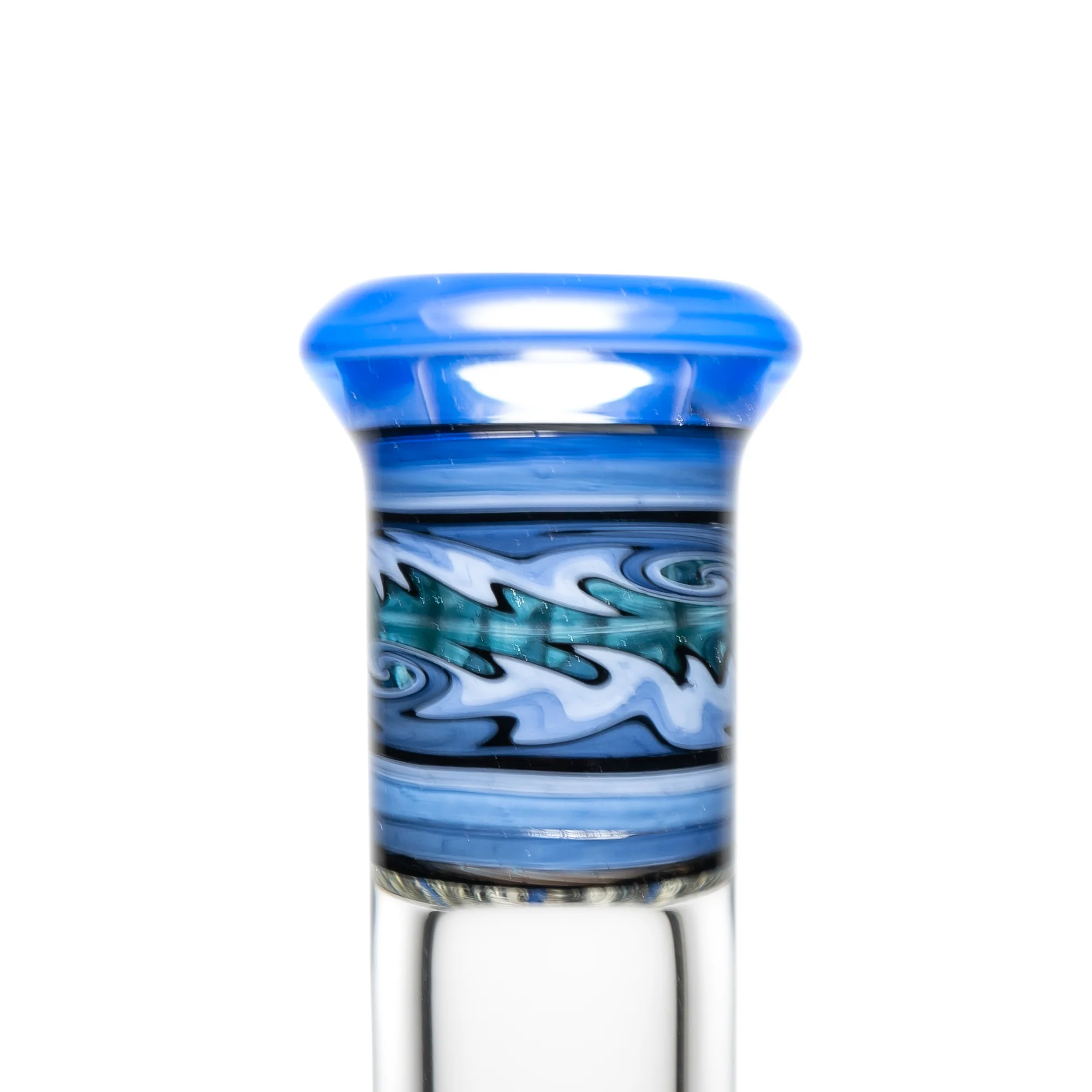 Mighty Chalice - 17" Beaker - 12 Arm Tree - 40x7 - Multi Blue Linework - Image 2