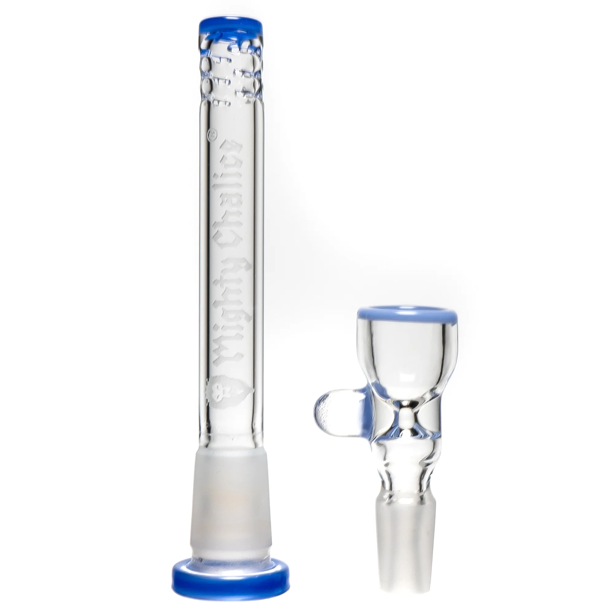 Mighty Chalice - 17" Beaker - 12 Arm Tree - 40x7 - Multi Blue Linework - Image 6