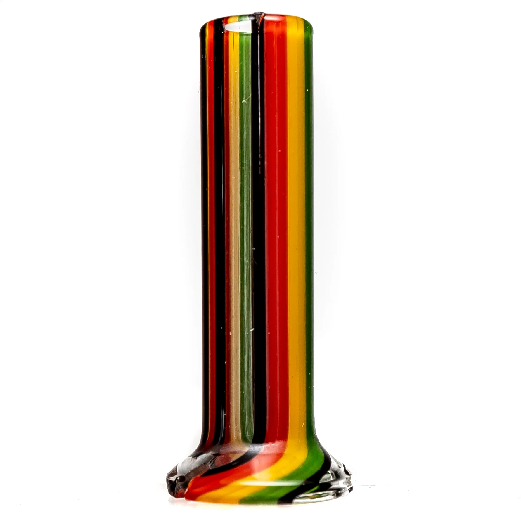 Mighty Chalice - Pivot Tip - Rasta & Clear Stripe