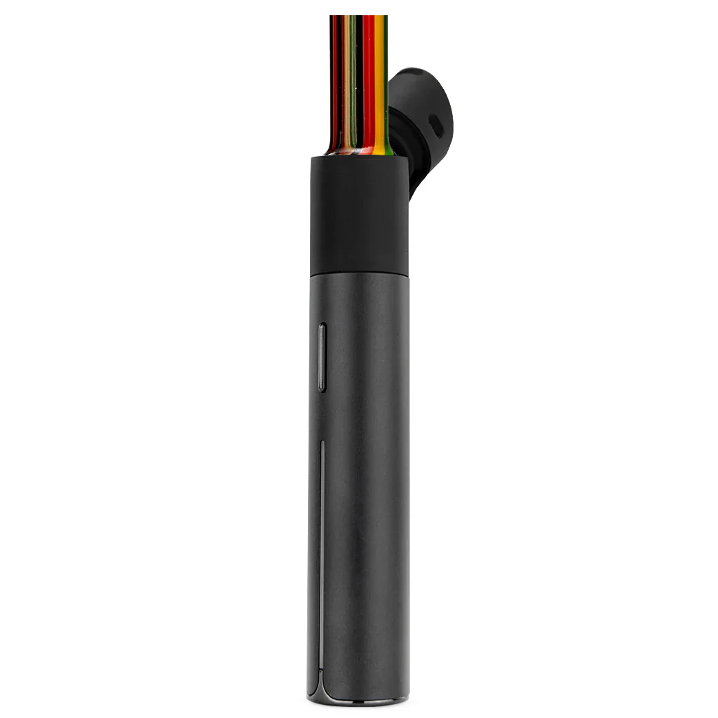 Mighty Chalice - Pivot Tip - Rasta & Clear Stripe - Image 3