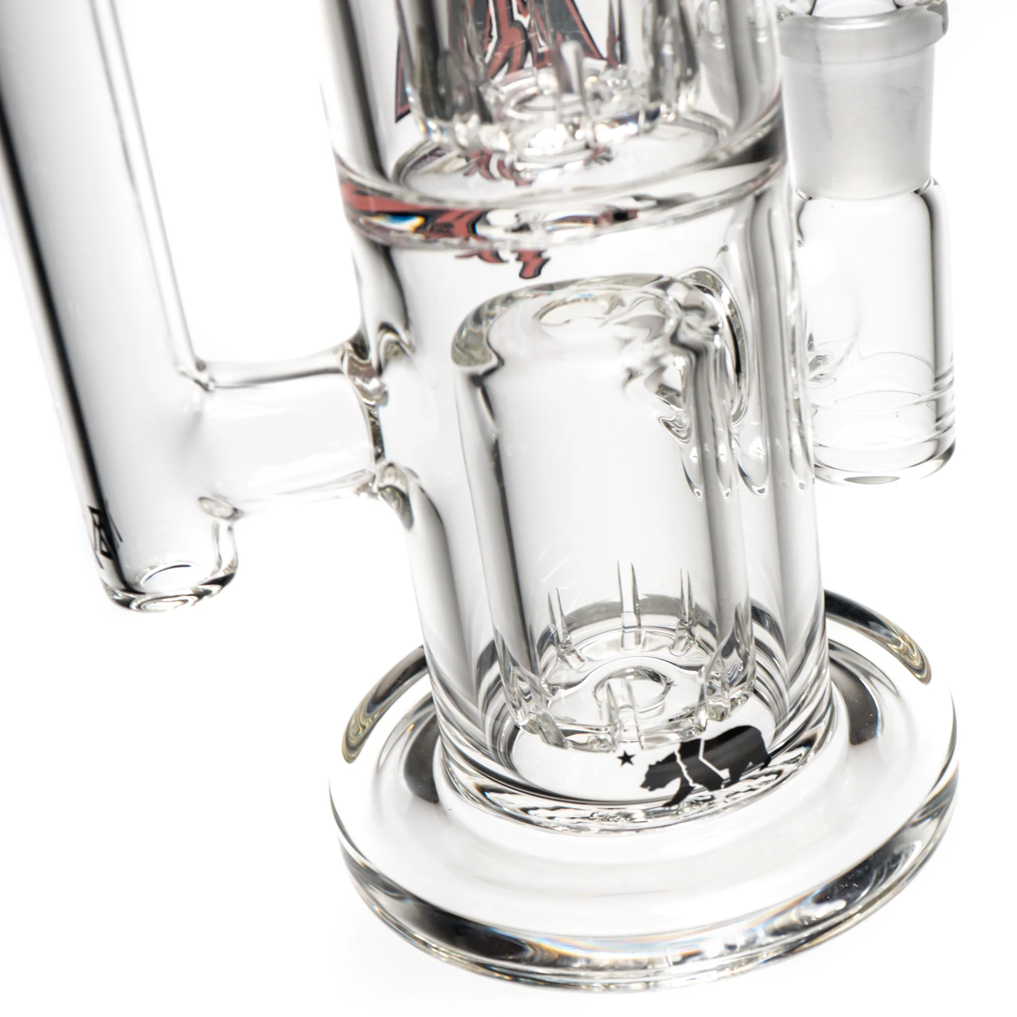 Moltn Glass - Fifty Bubbler - Double Can Perc - Red Sig. Logo - Image 6
