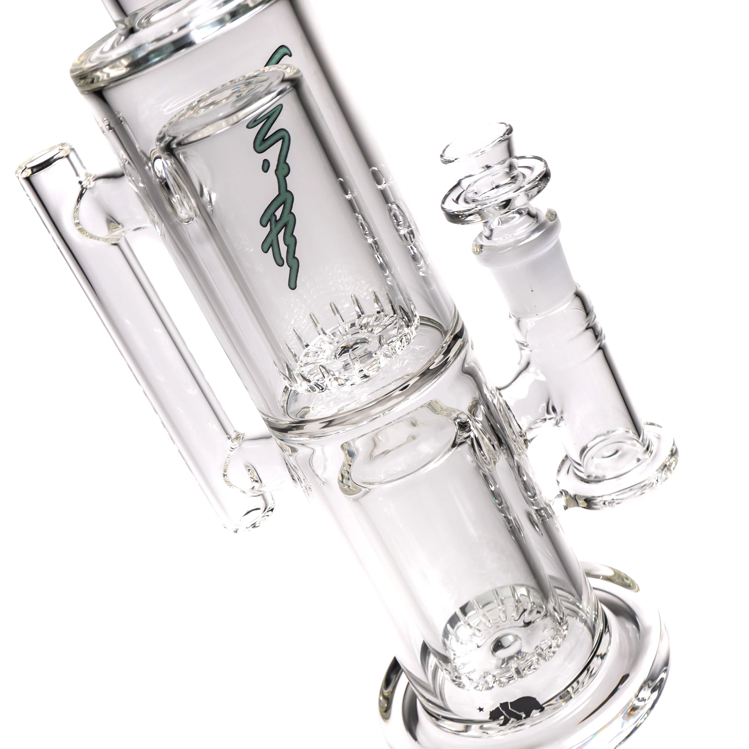 Moltn Glass - Sixty Five - Double Can Perc - Green Sig. - Image 2