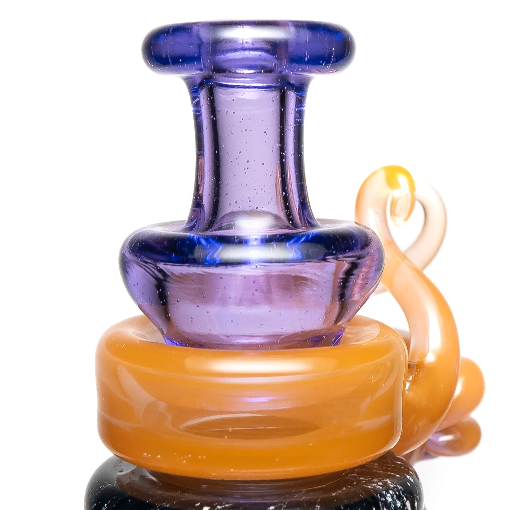 Mongrel Glass X Graham Driver - Dichro Tube - Purple Rain & Peach - Image 3