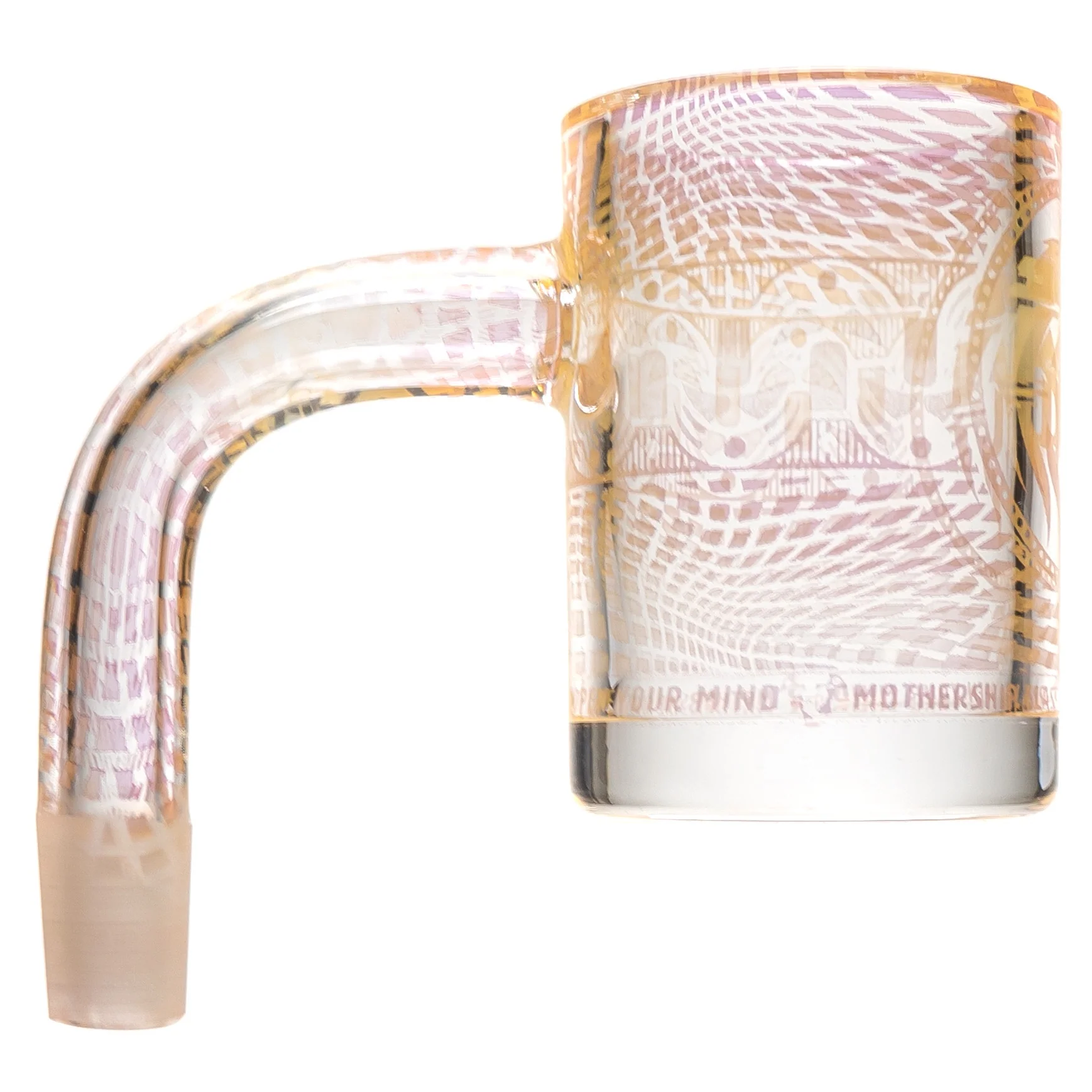 Mothership - Hologram Quartz Banger - 10mm Male 90° - "Open Mind"