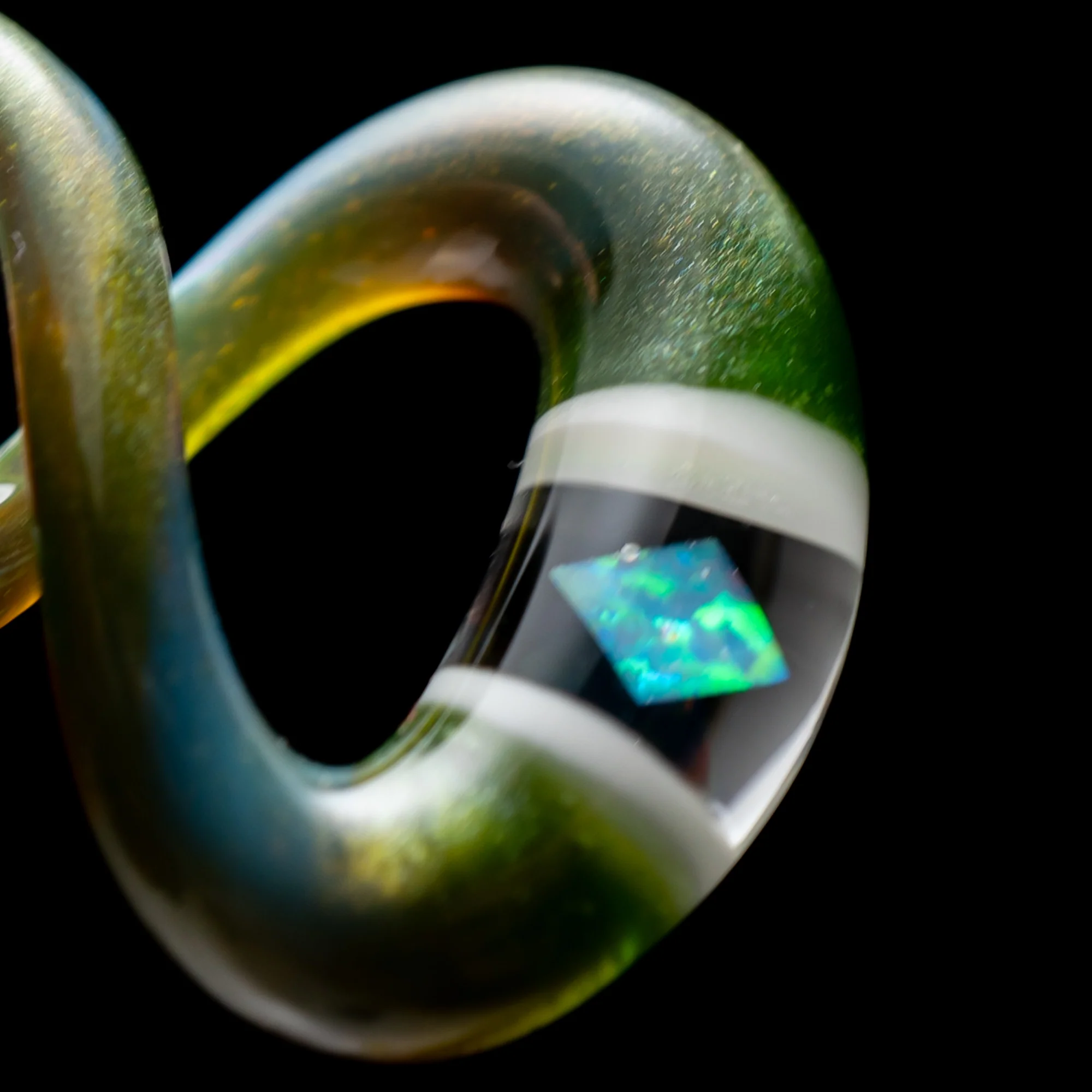 Natey - Infinite Study - Infiniti Loop Pendant #125 - Mystery Adventurine - Image 3