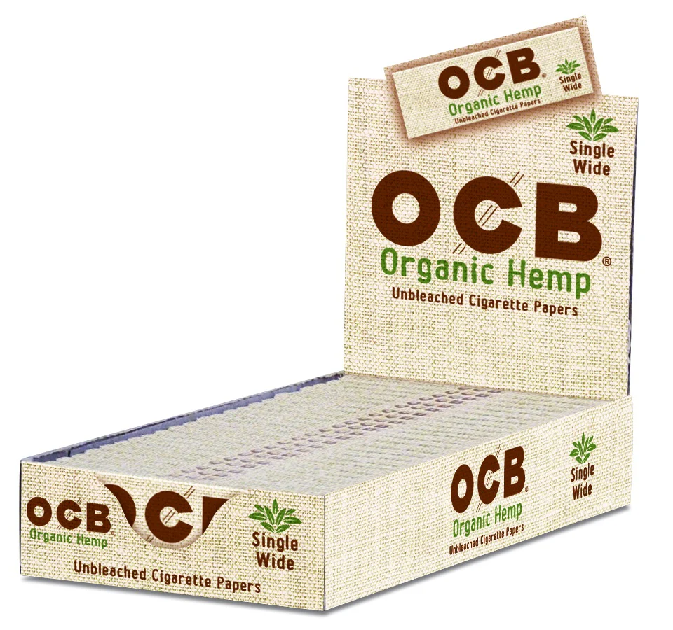 OCB - Single Wide Organic Hemp - 24 Pack Box