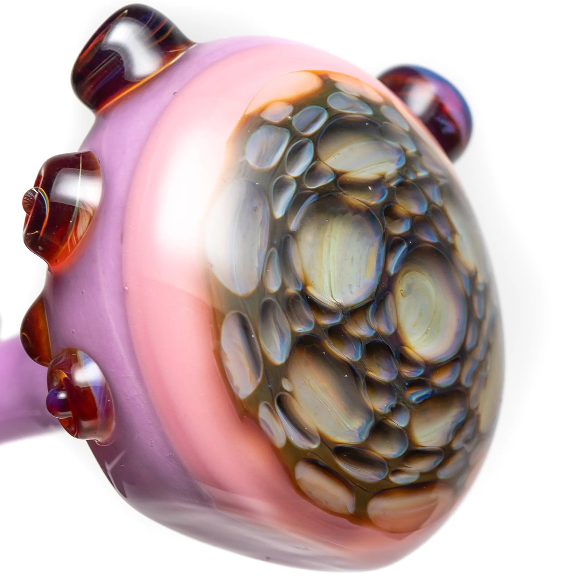 Orian - Honeycomb Spoon -  Pink & Purple w/ Amber Purple - Image 4