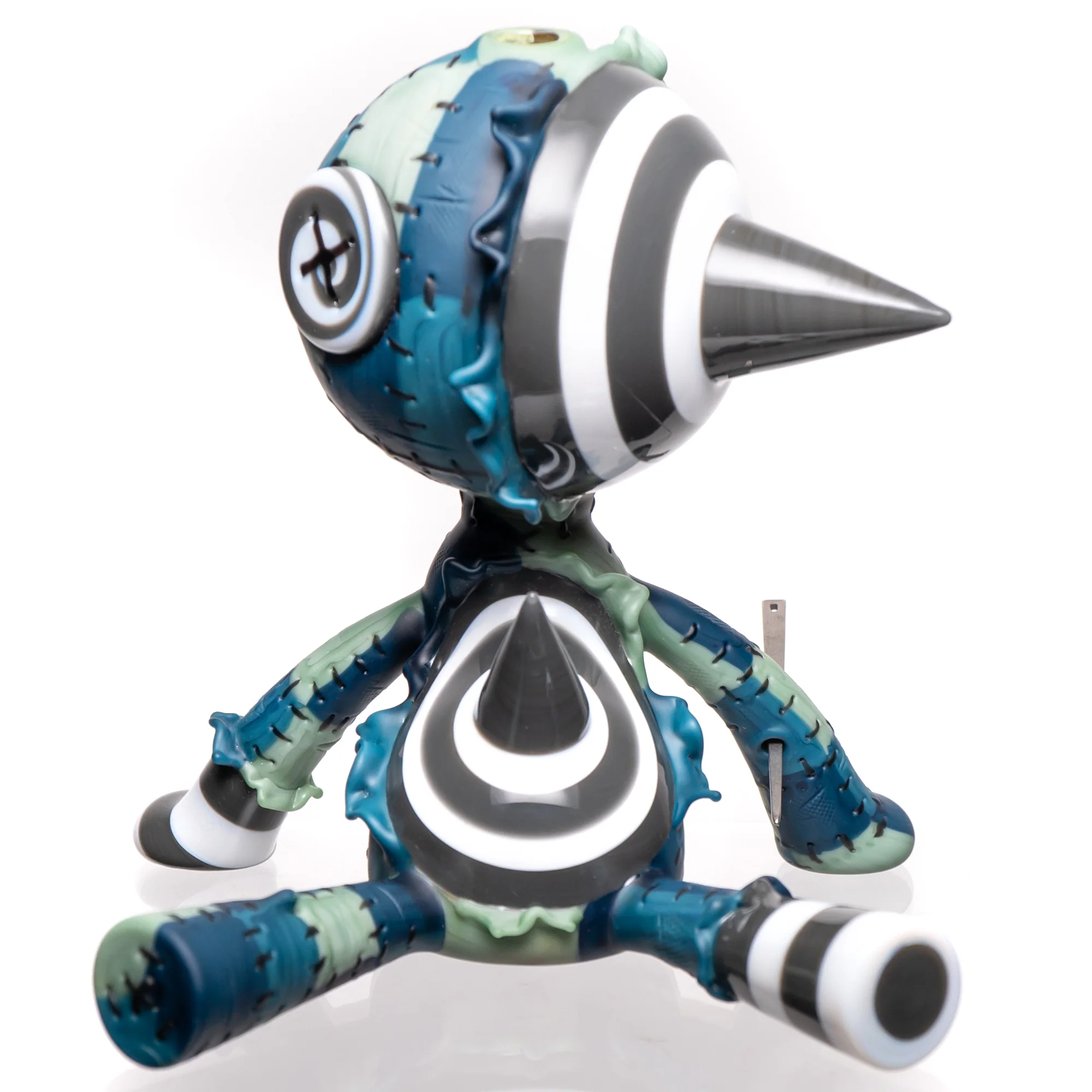 Peter Muller - Quilted Doll  - Spikes - Portland Grey & Lotus White - Image 2