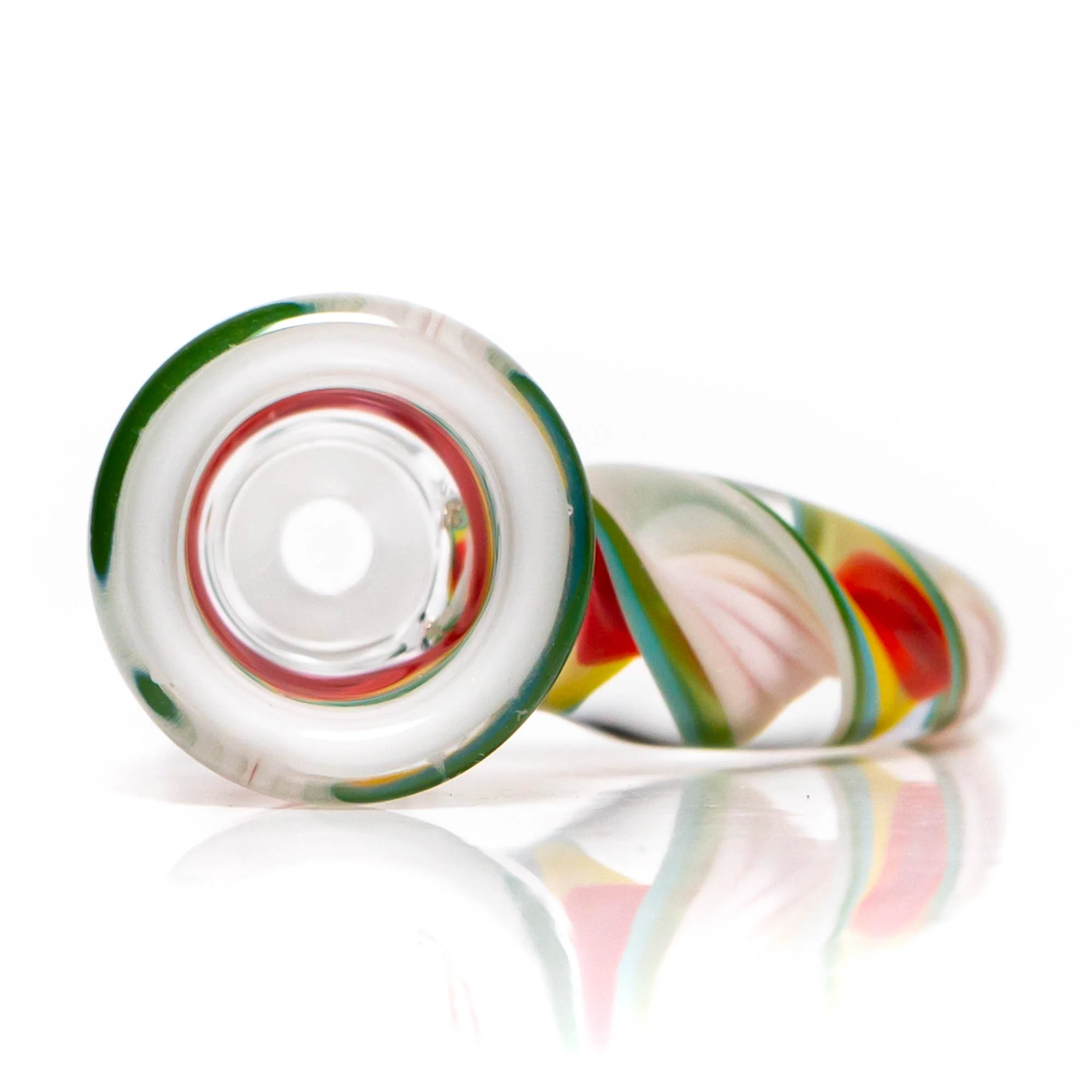 Pho_Sco - 5 Hole Linework Downstem Set - 18/14mm - 6" - Rainbow Rasta - Image 3