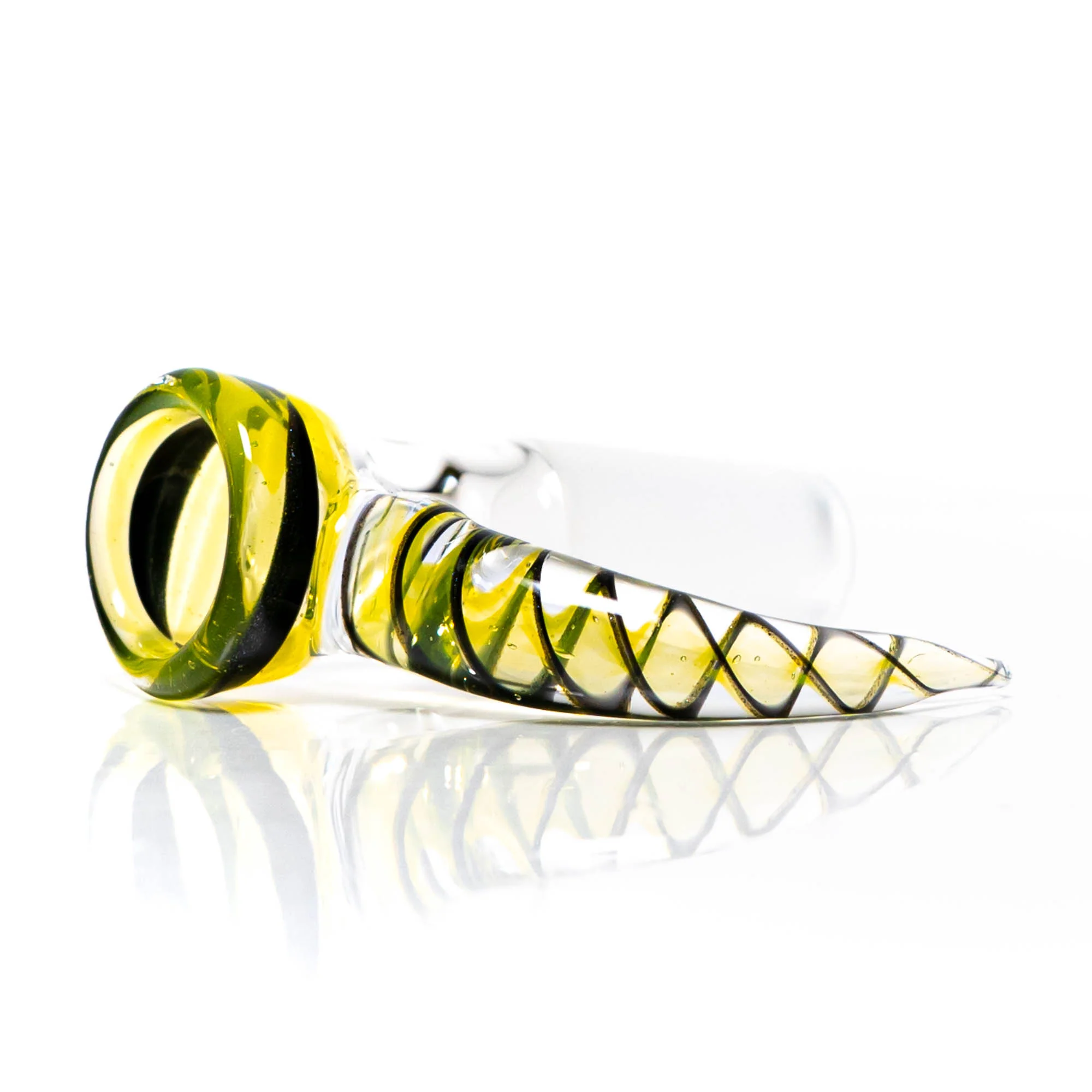Pho_Sco - Single Hole Linework Horn Slide - 14mm - Lemon Drop, Steelwool & Black #5 - Image 3